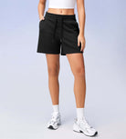 5 Cotton French Terry High Waist Lounge Shorts - ododos