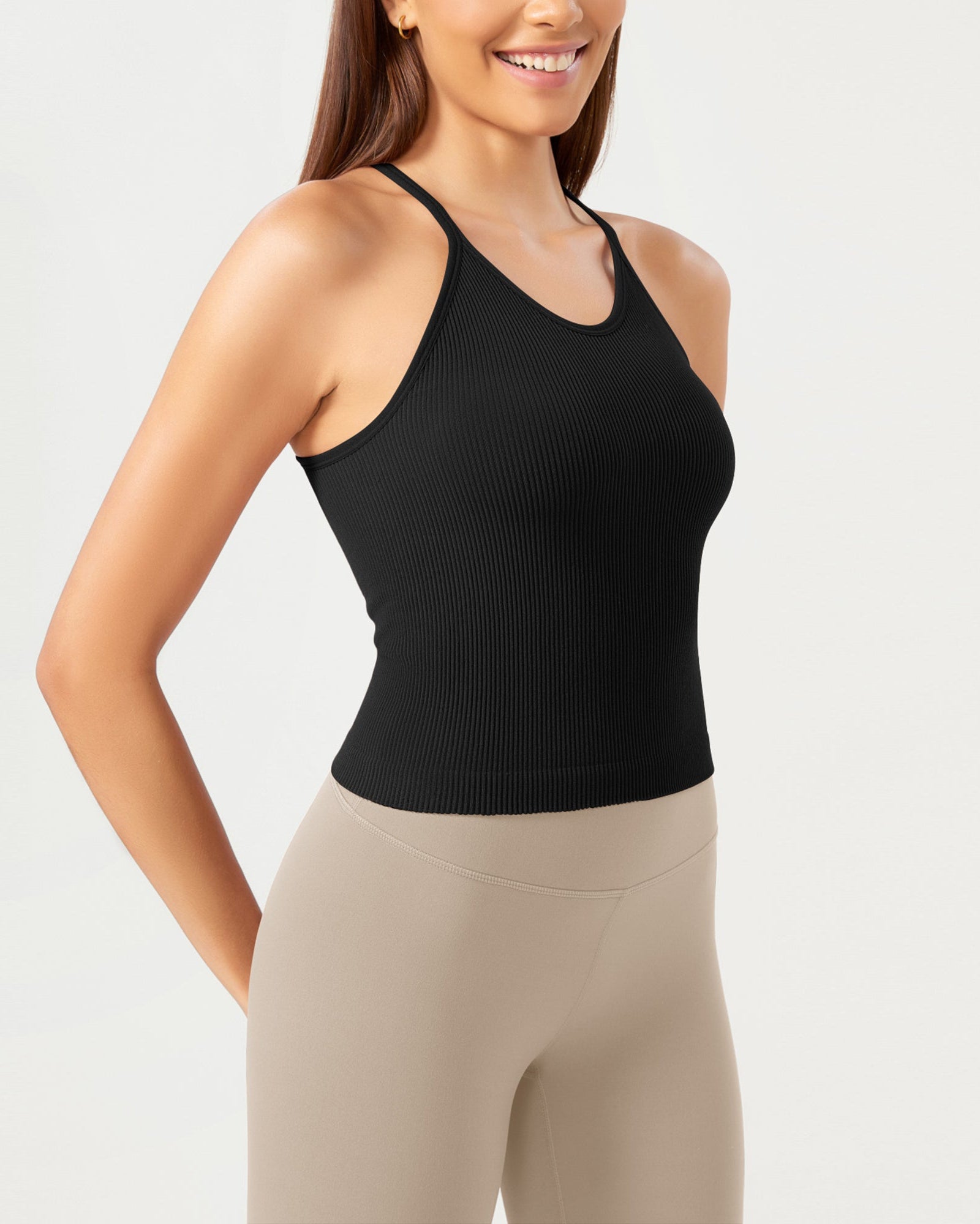 3-Pack Seamless Rib-Knit Camisole - ododos