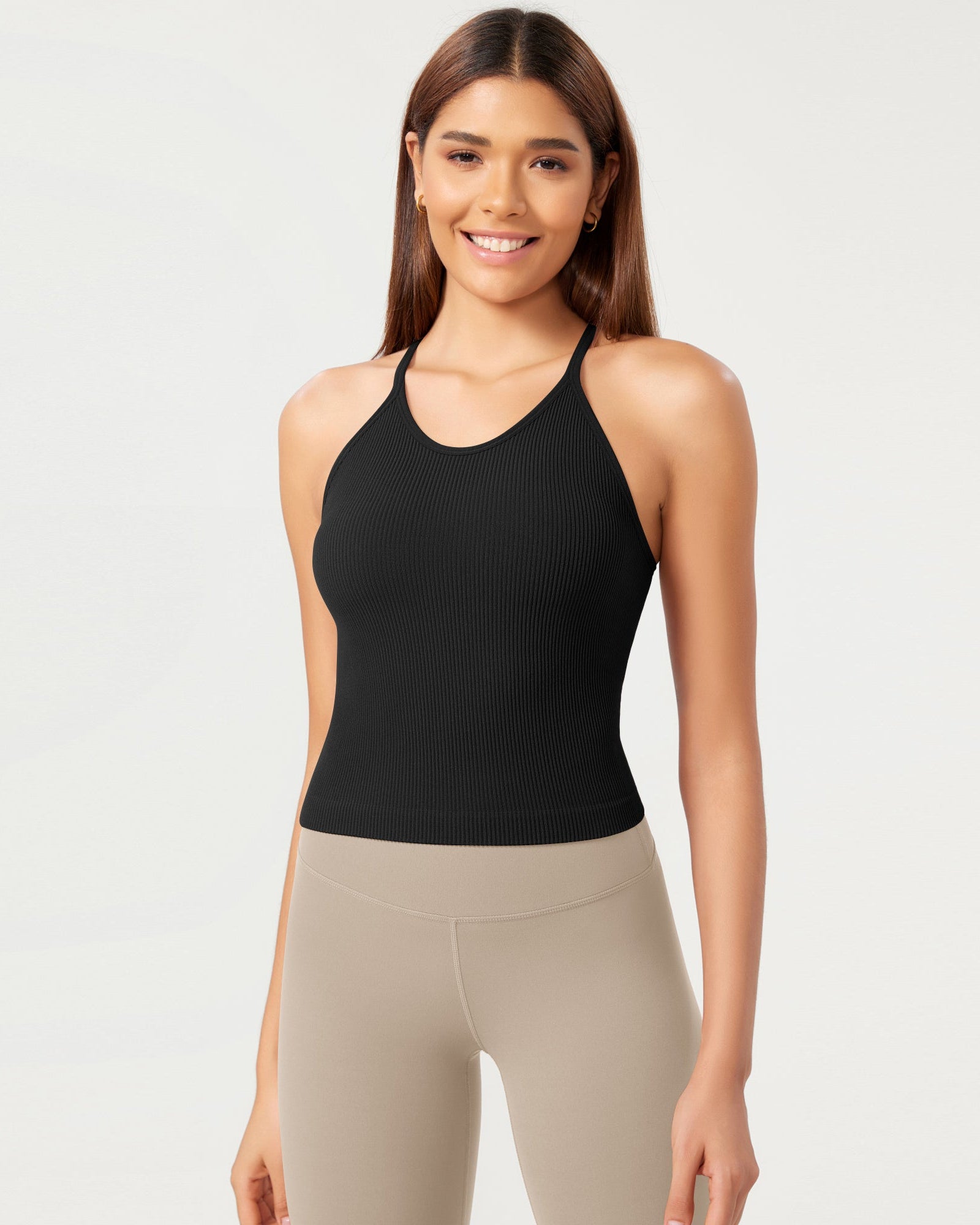 3-Pack Seamless Rib-Knit Camisole - ododos