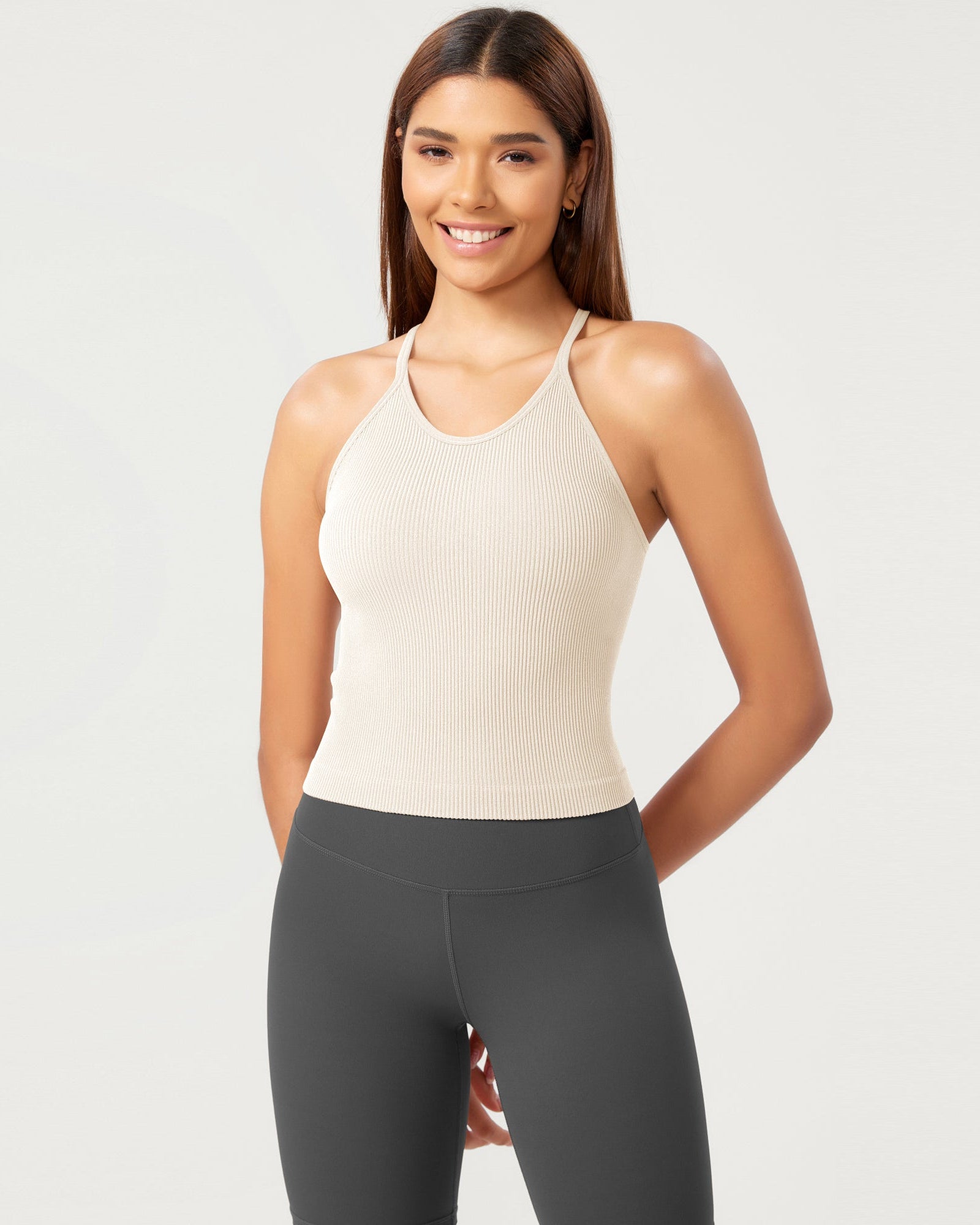 3-Pack Seamless Rib-Knit Camisole - ododos