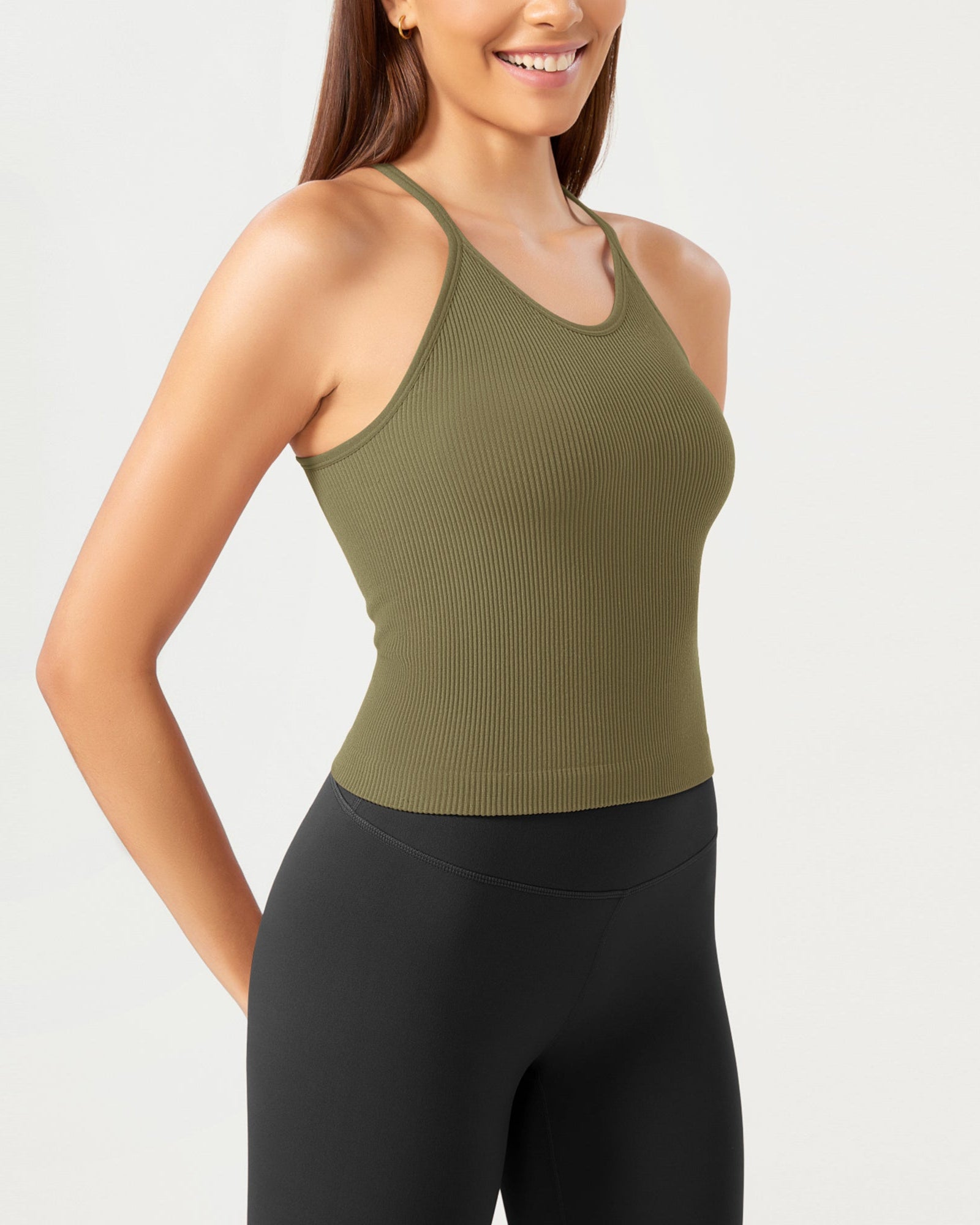 3-Pack Seamless Rib-Knit Camisole - ododos