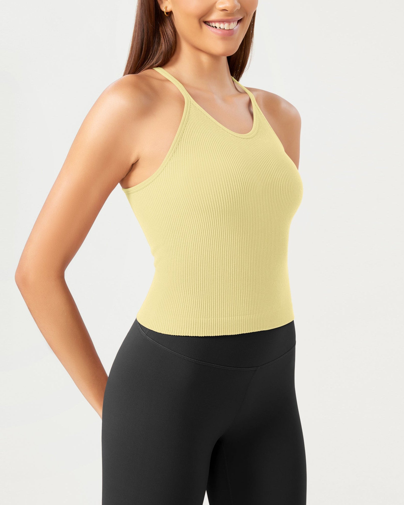3-Pack Seamless Rib-Knit Camisole - ododos
