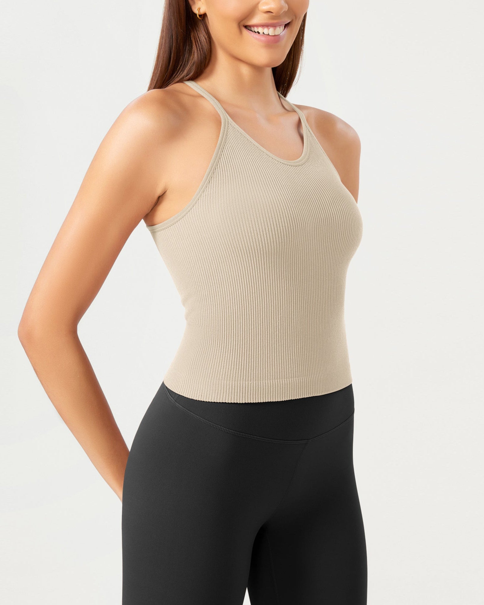 3-Pack Seamless Rib-Knit Camisole - ododos