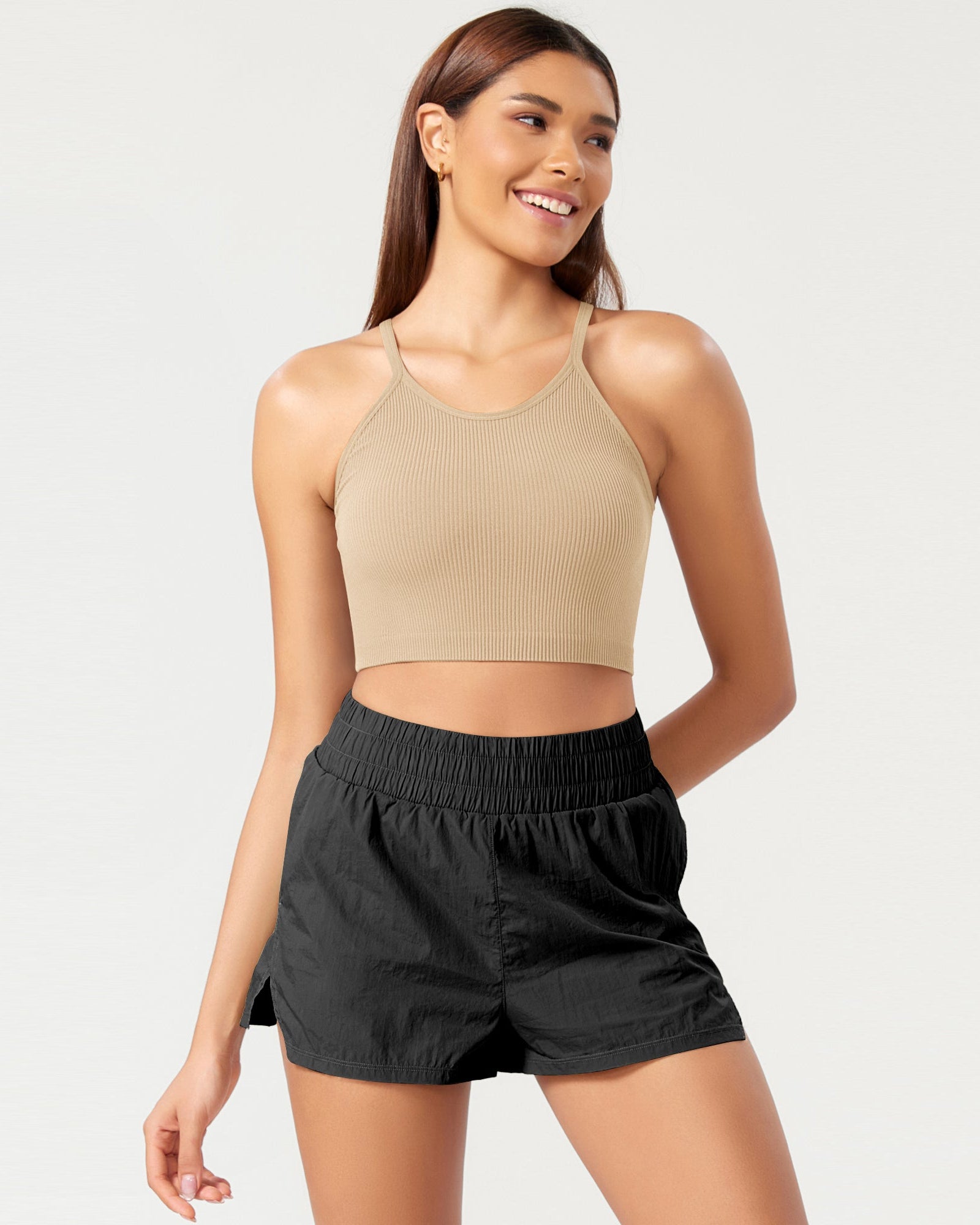 3-Pack Seamless Ribbed Crop Camisole - ododos