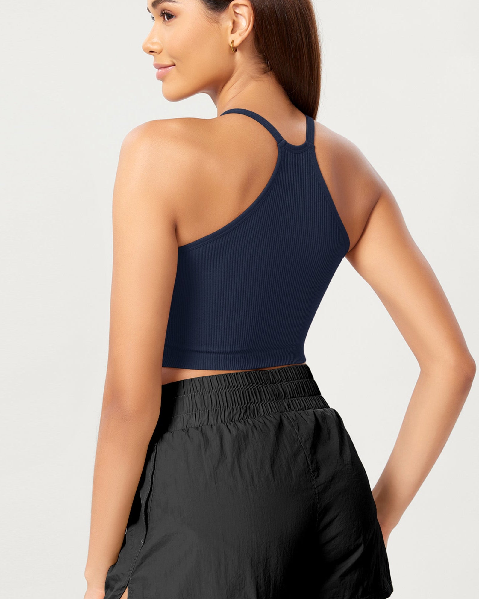 3-Pack Seamless Ribbed Crop Camisole - ododos