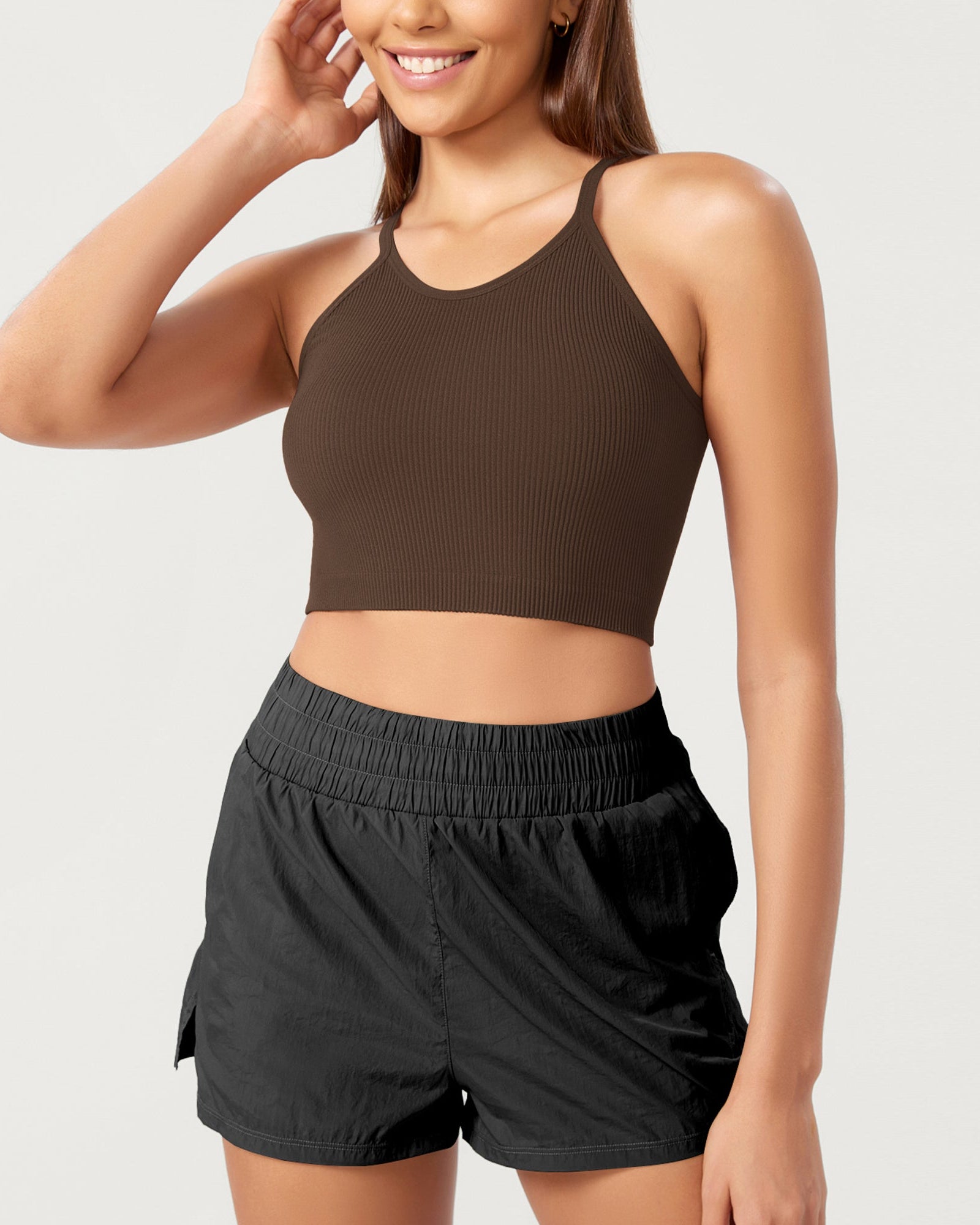 3-Pack Seamless Ribbed Crop Camisole - ododos