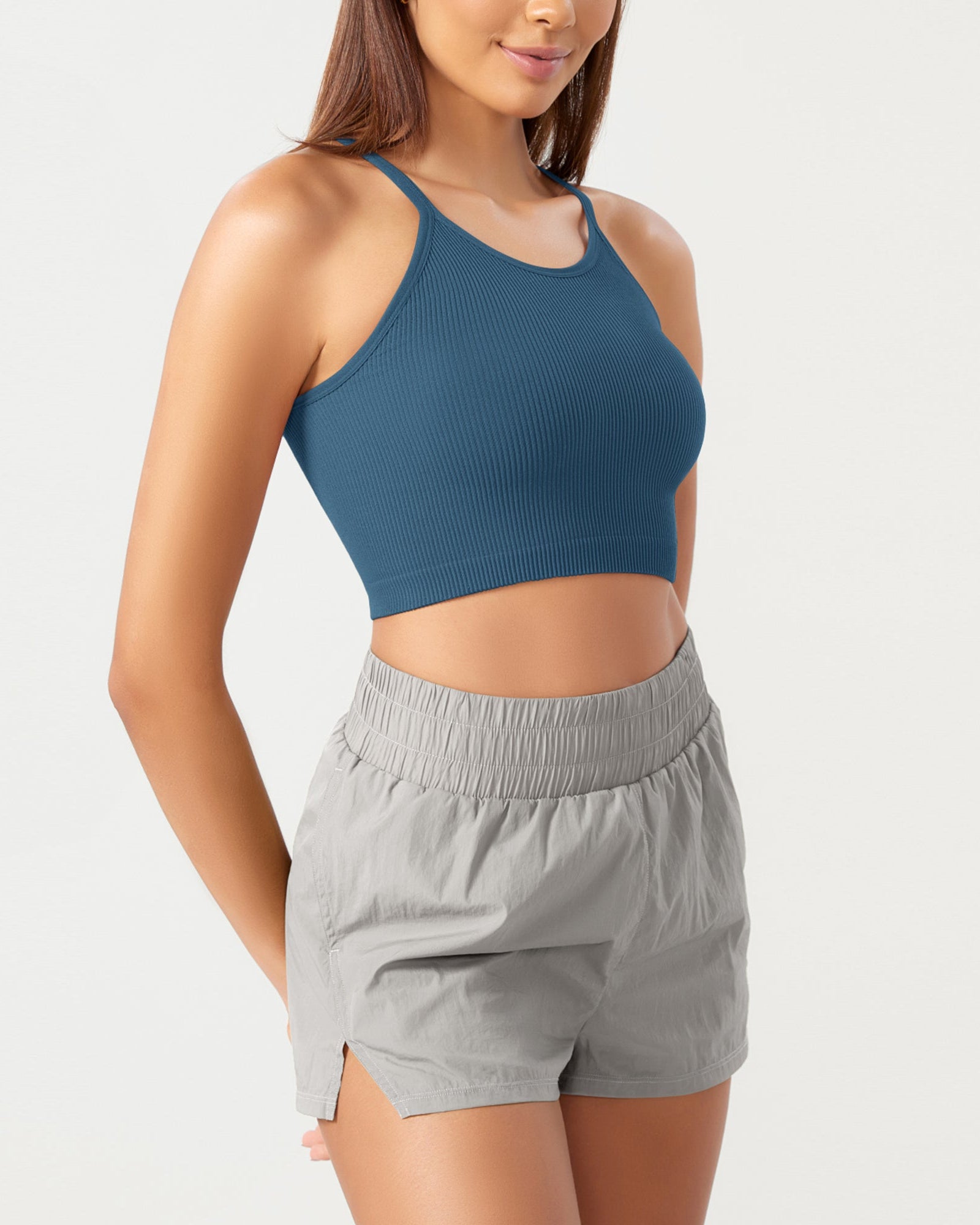 3-Pack Seamless Ribbed Crop Camisole - ododos