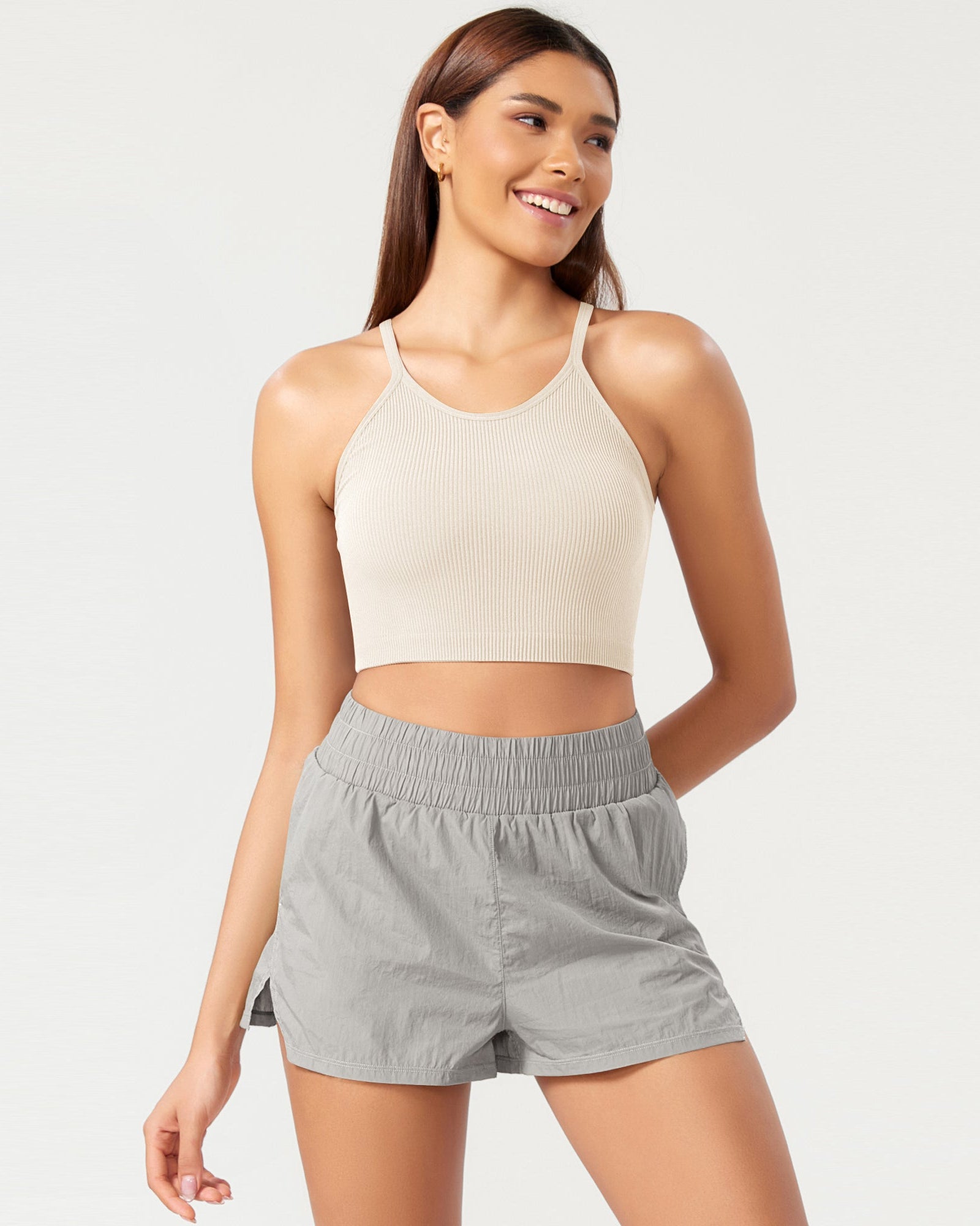 3-Pack Seamless Ribbed Crop Camisole - ododos