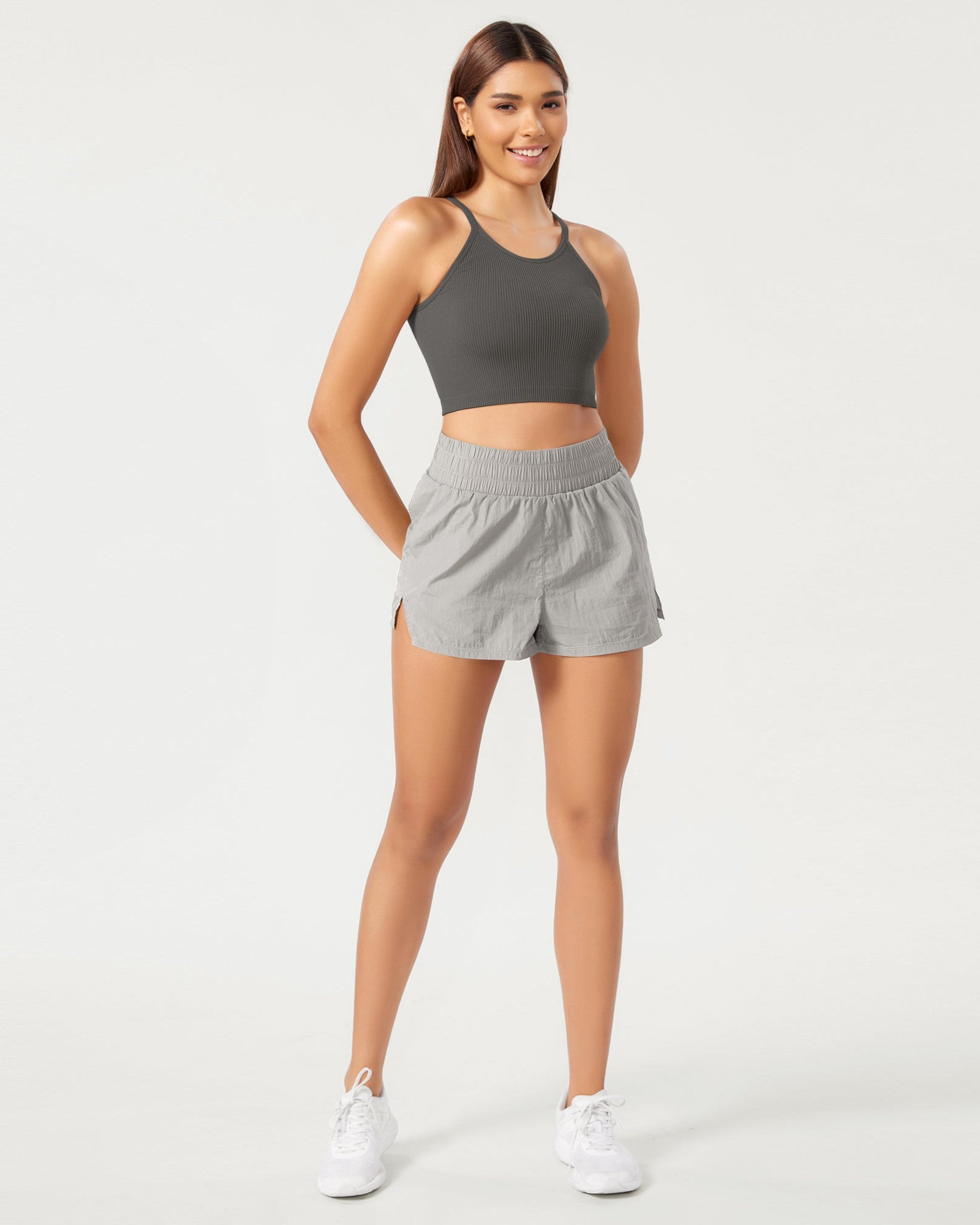 3-Pack Seamless Ribbed Crop Camisole - ododos