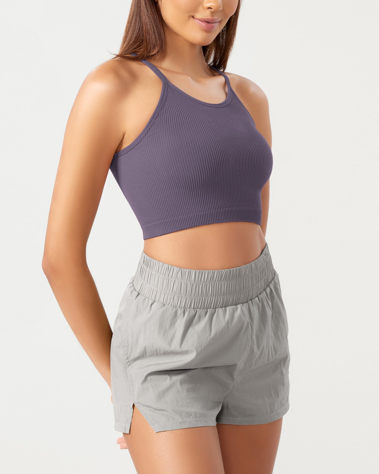 3-Pack Seamless Ribbed Crop Camisole - ododos