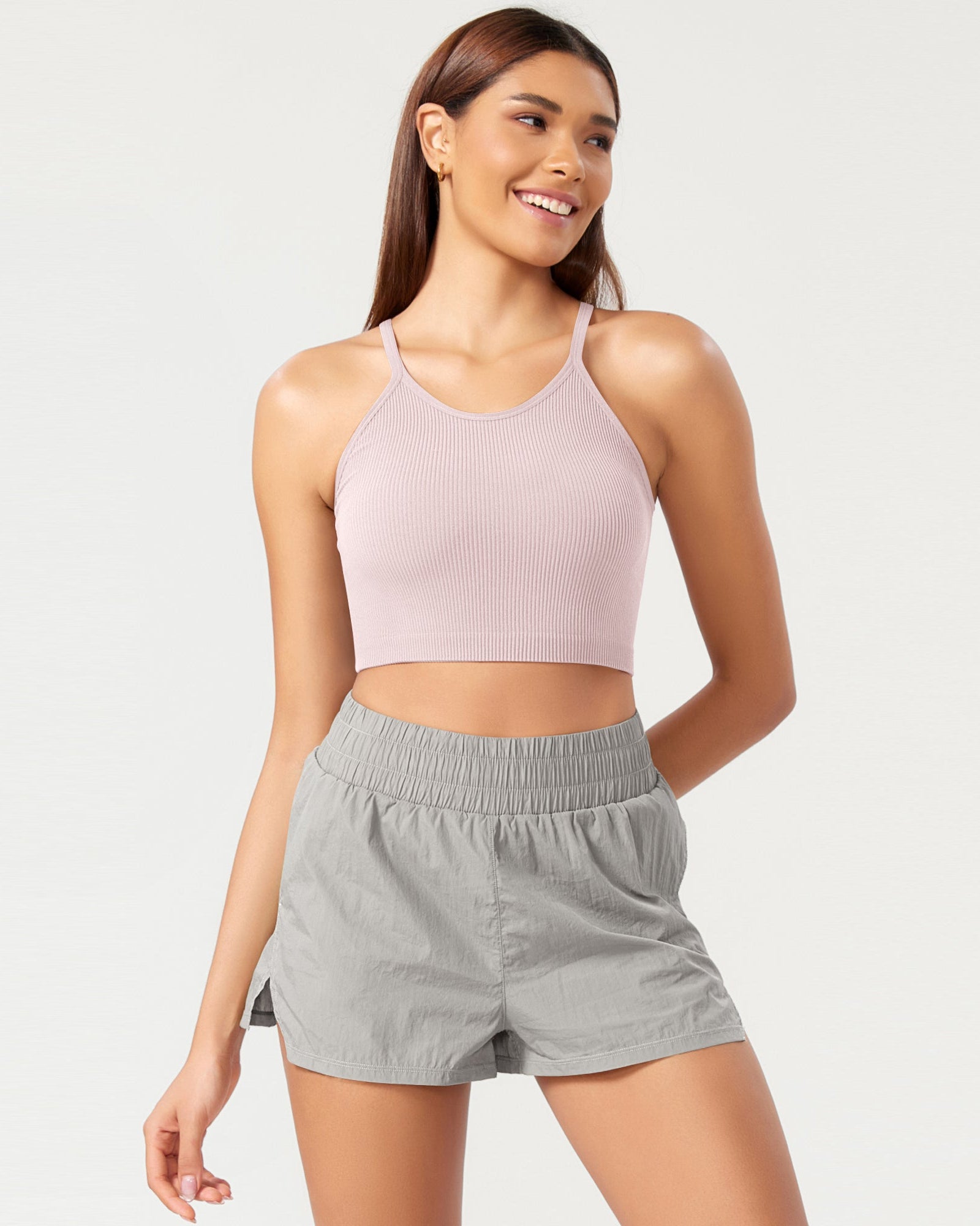 3-Pack Seamless Ribbed Crop Camisole - ododos