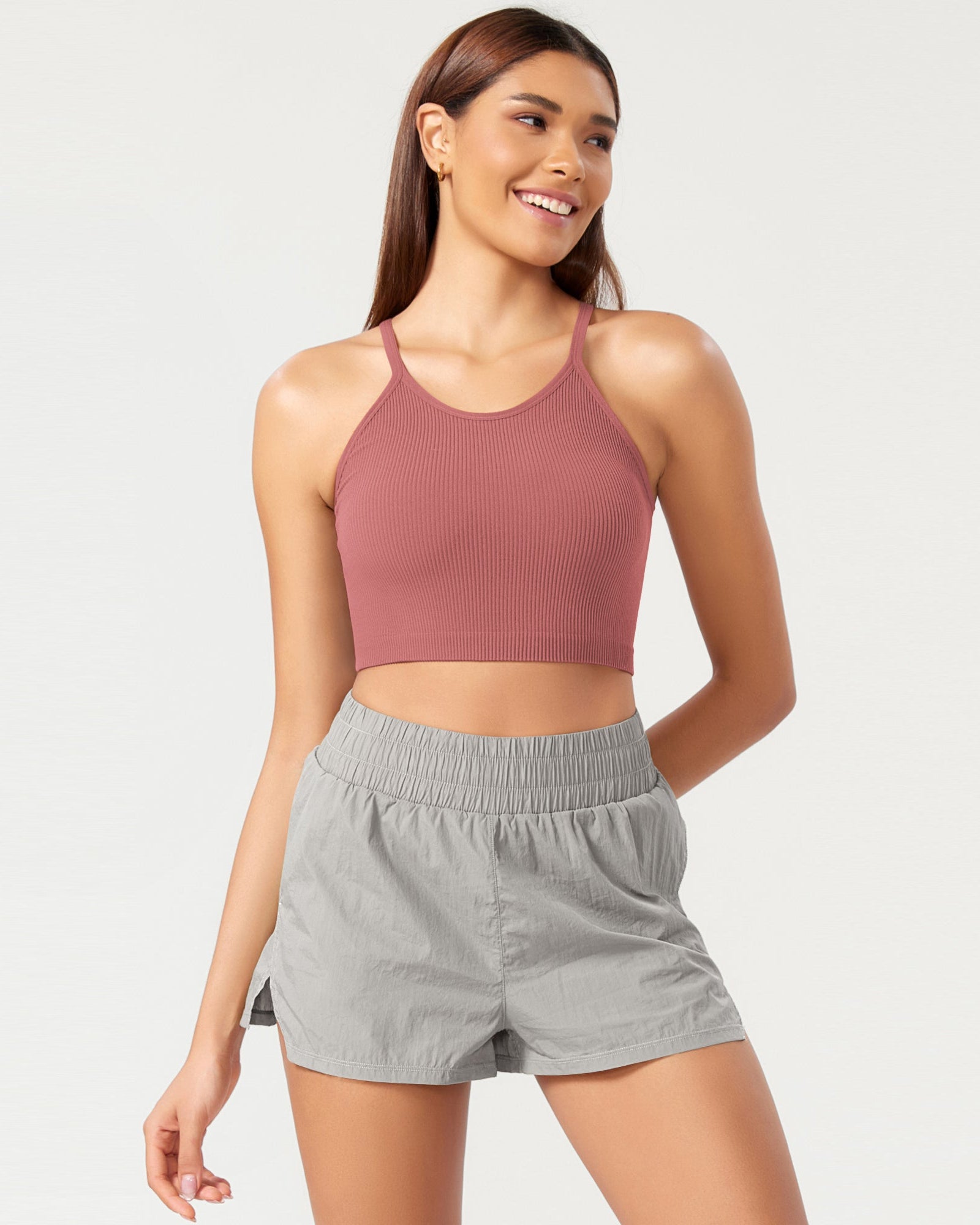 3-Pack Seamless Ribbed Crop Camisole - ododos