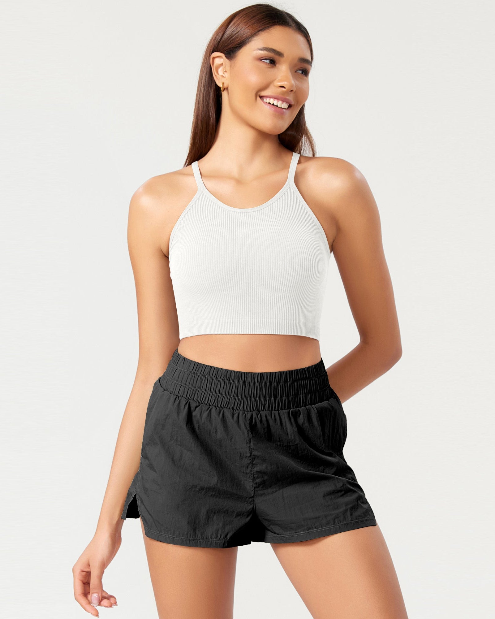 3-Pack Seamless Ribbed Crop Camisole - ododos