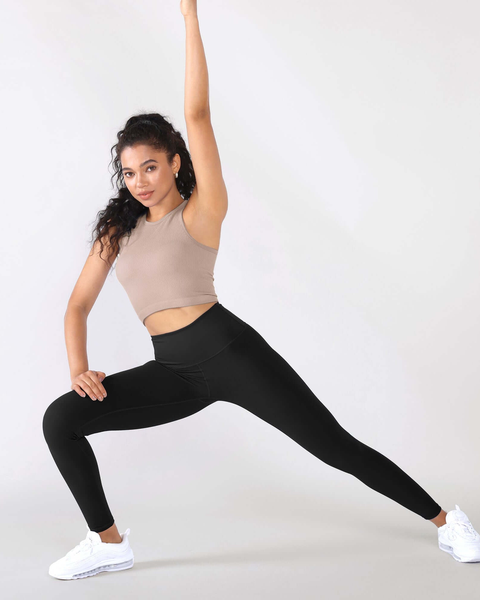 3-Pack Seamless Ribbed High Neck Cropped Tank Tops - ododos