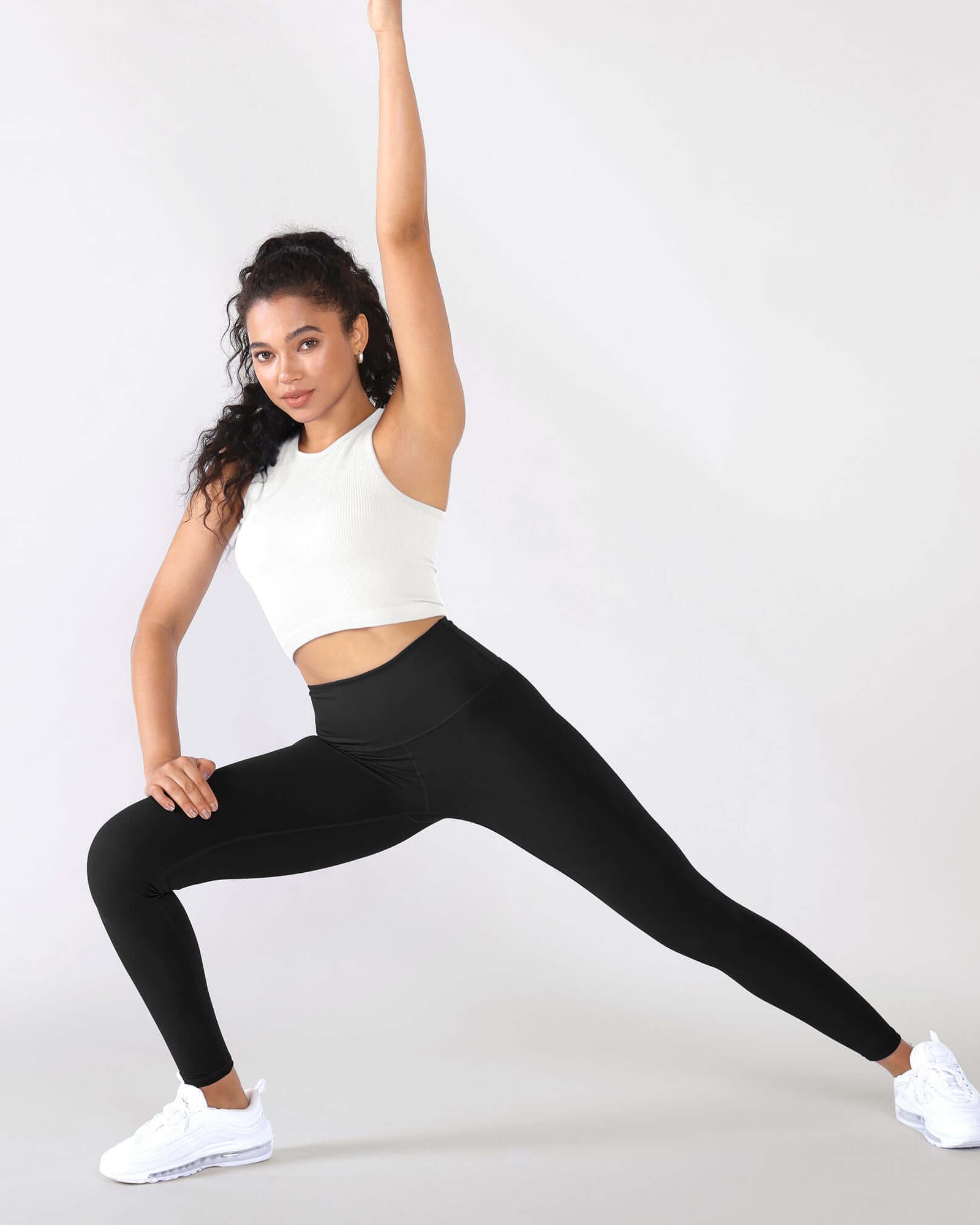3-Pack Seamless Ribbed High Neck Cropped Tank Tops - ododos