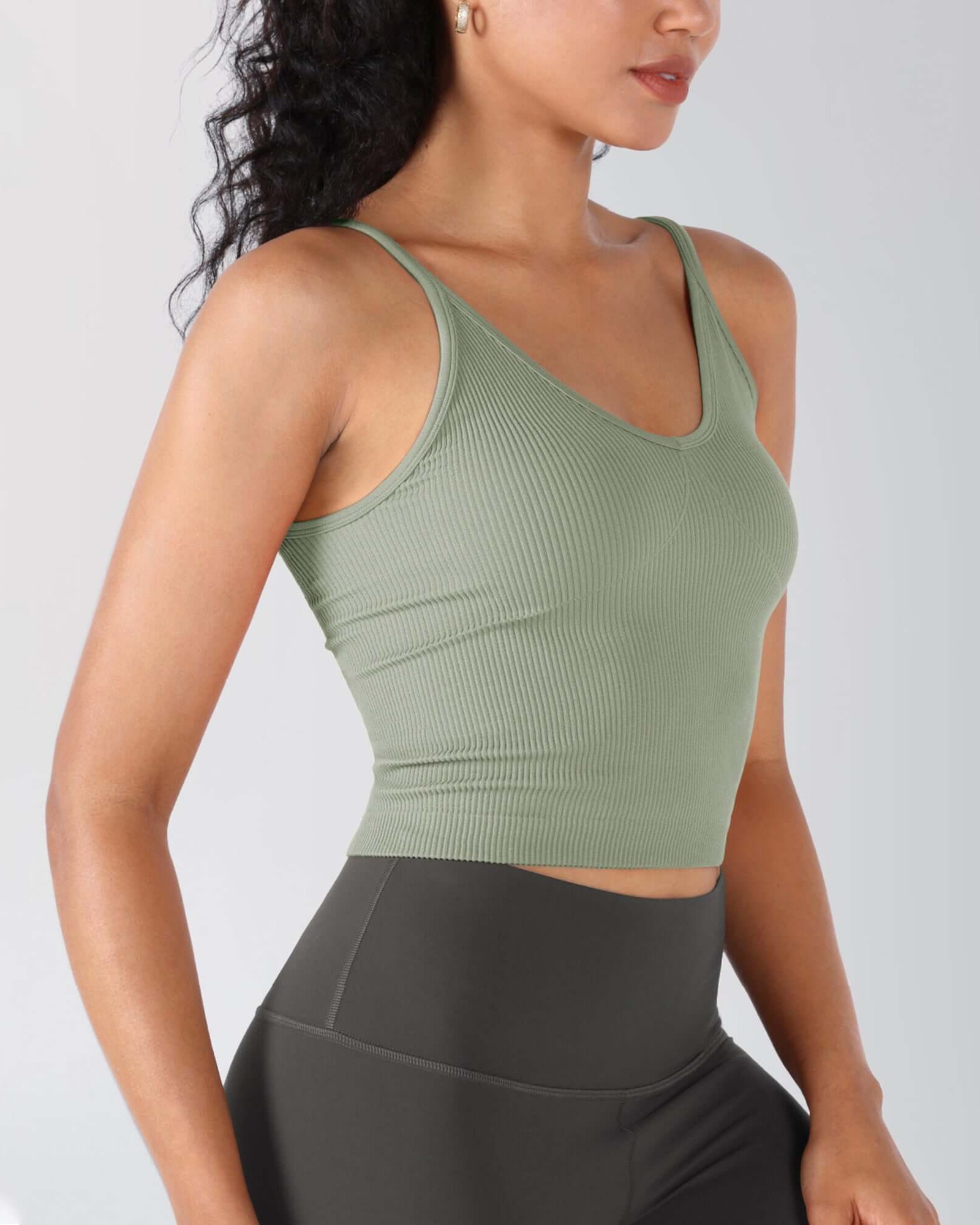 3-Pack V-Neck Seamless Crop Tank - ododos