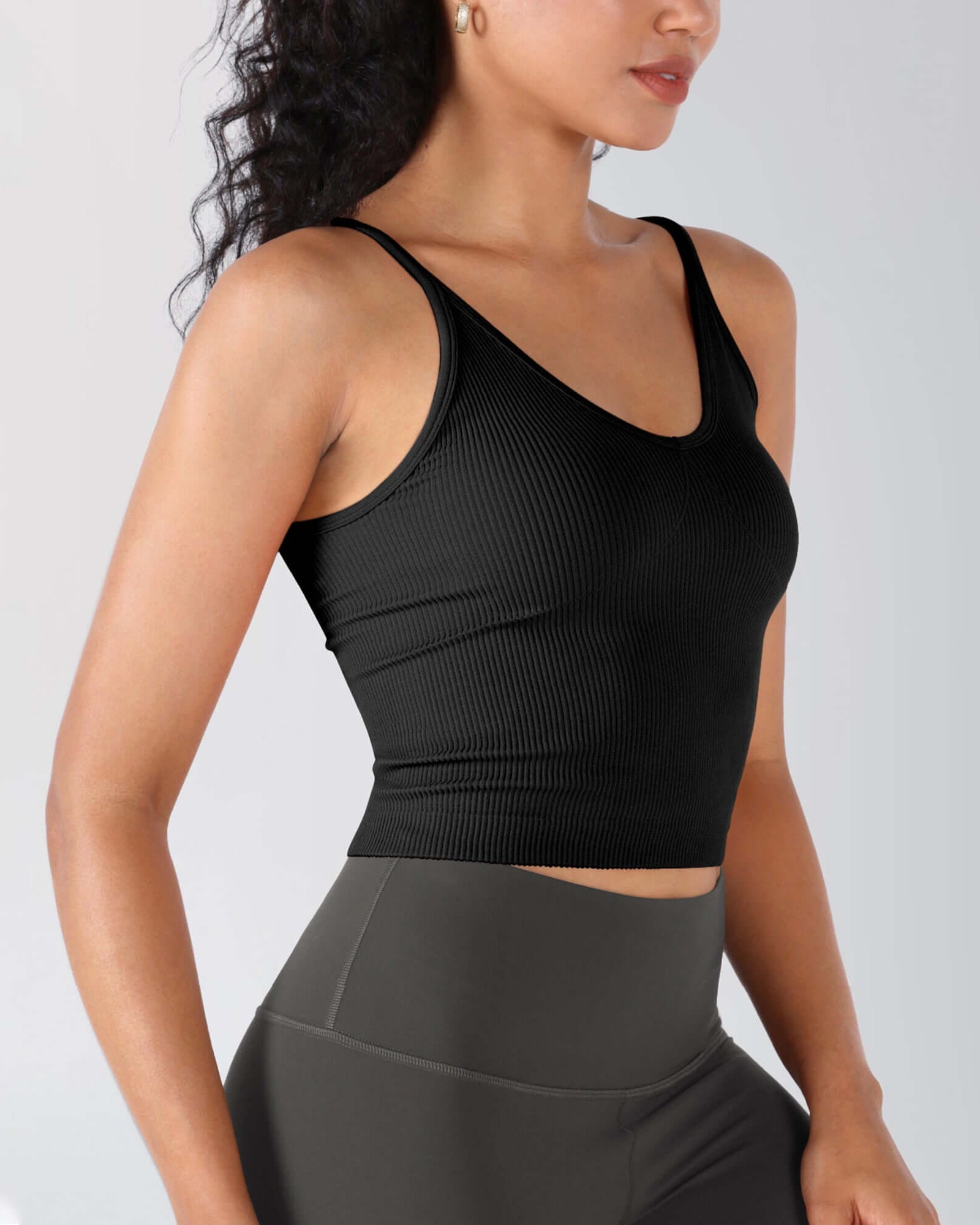 3-Pack V-Neck Seamless Crop Tank - ododos