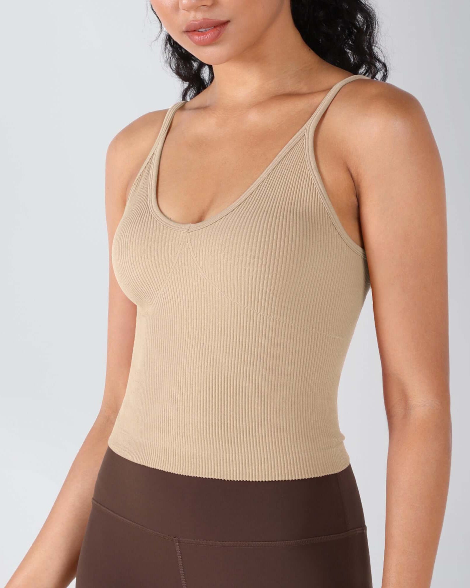 3-Pack V-Neck Seamless Crop Tank - ododos