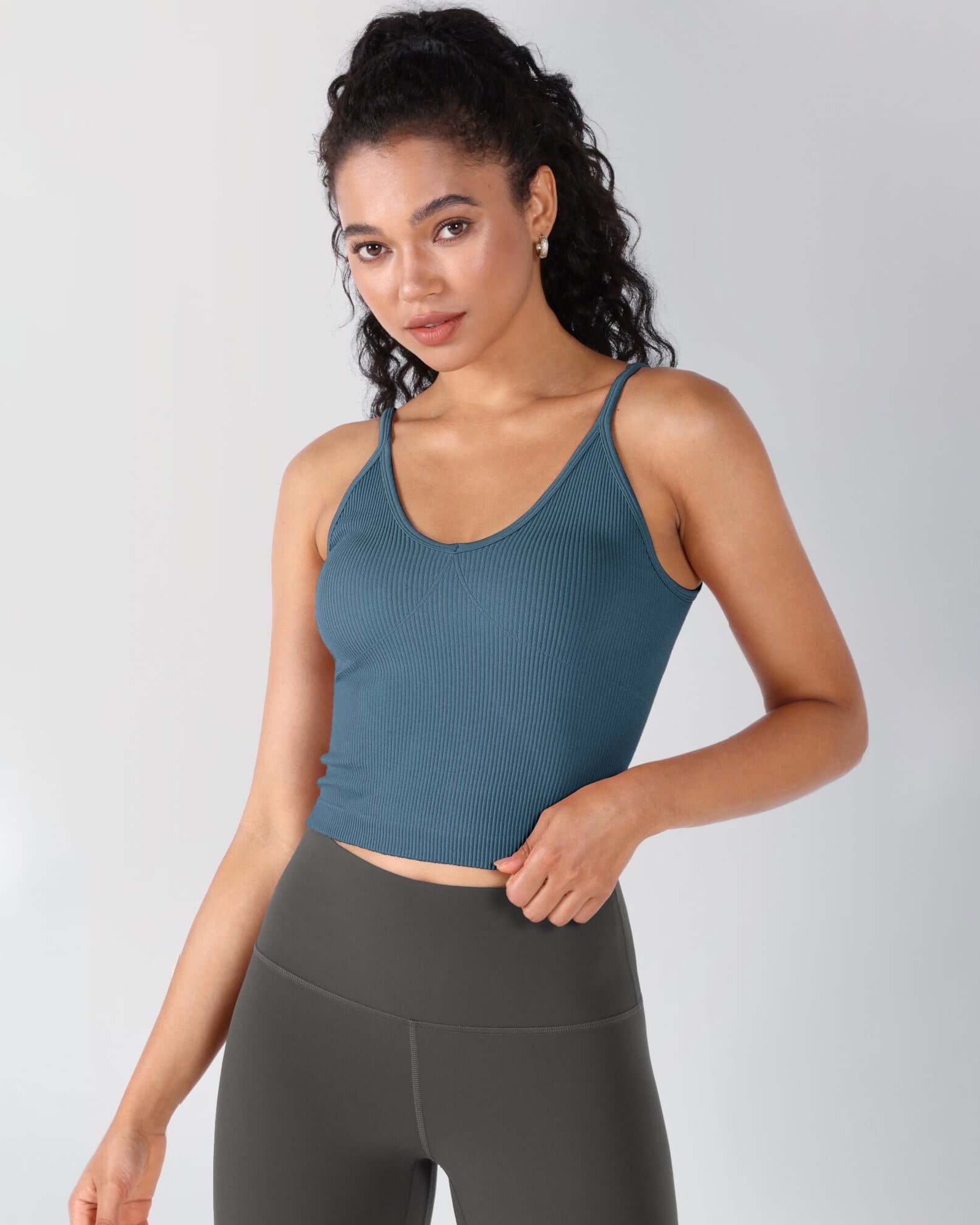 3-Pack V-Neck Seamless Crop Tank - ododos