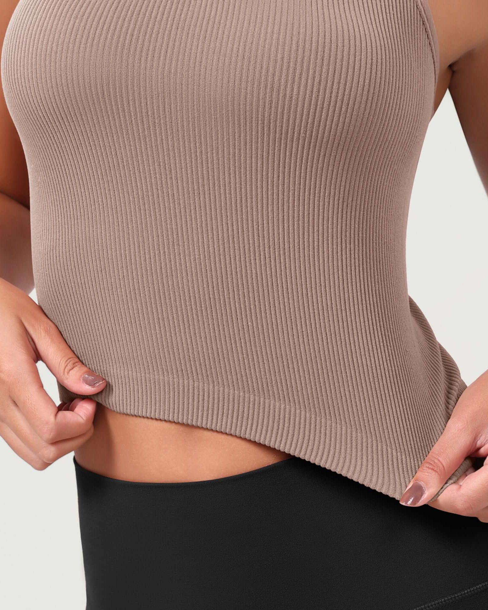 3-Pack Seamless Sweetheart Neck Crop Tank Tops - ododos