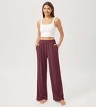 29 Drapey Soft WideHigh Waist Lounge Pants with Pockets - ododos