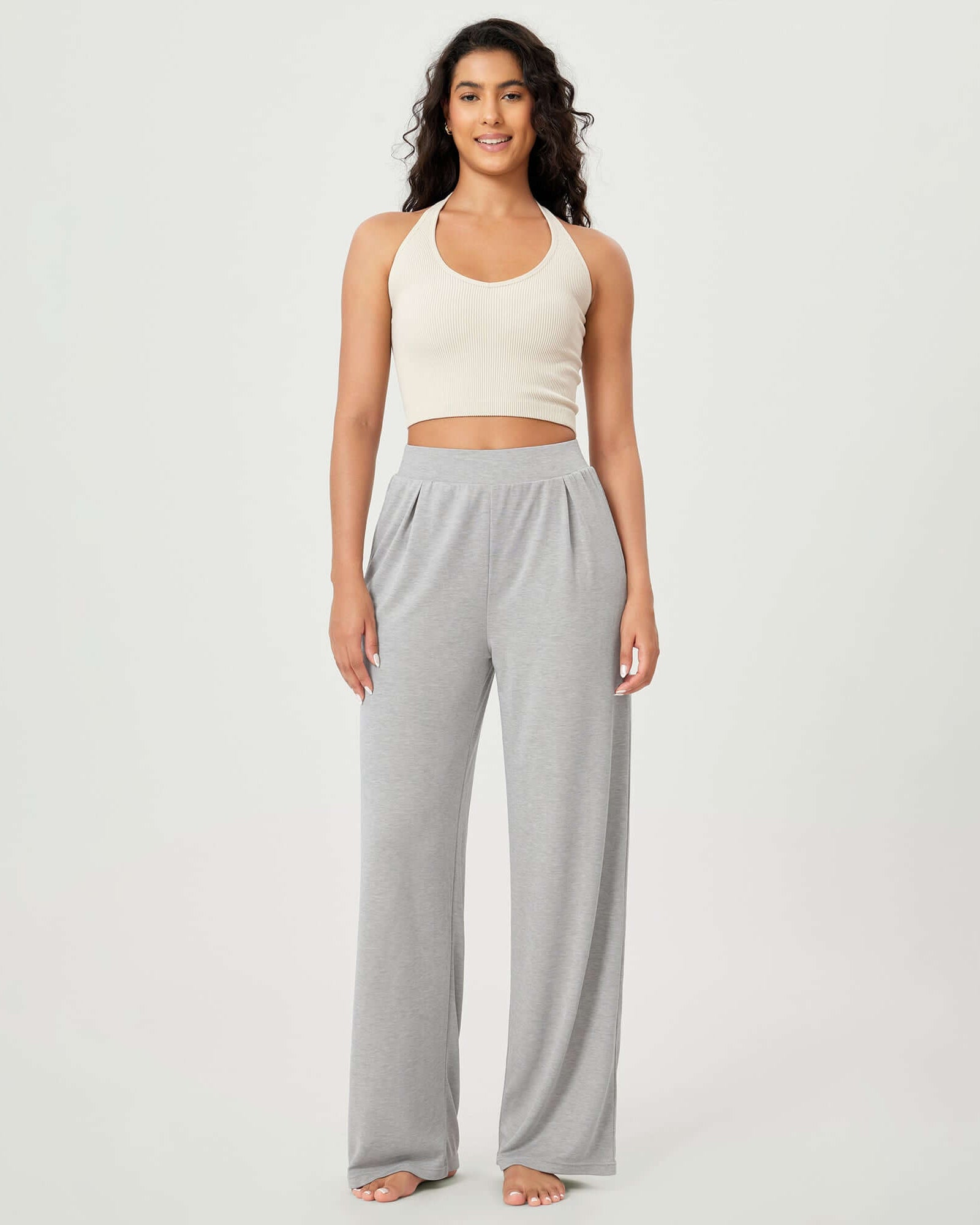 29 Drapey Soft WideHigh Waist Lounge Pants with Pockets - ododos