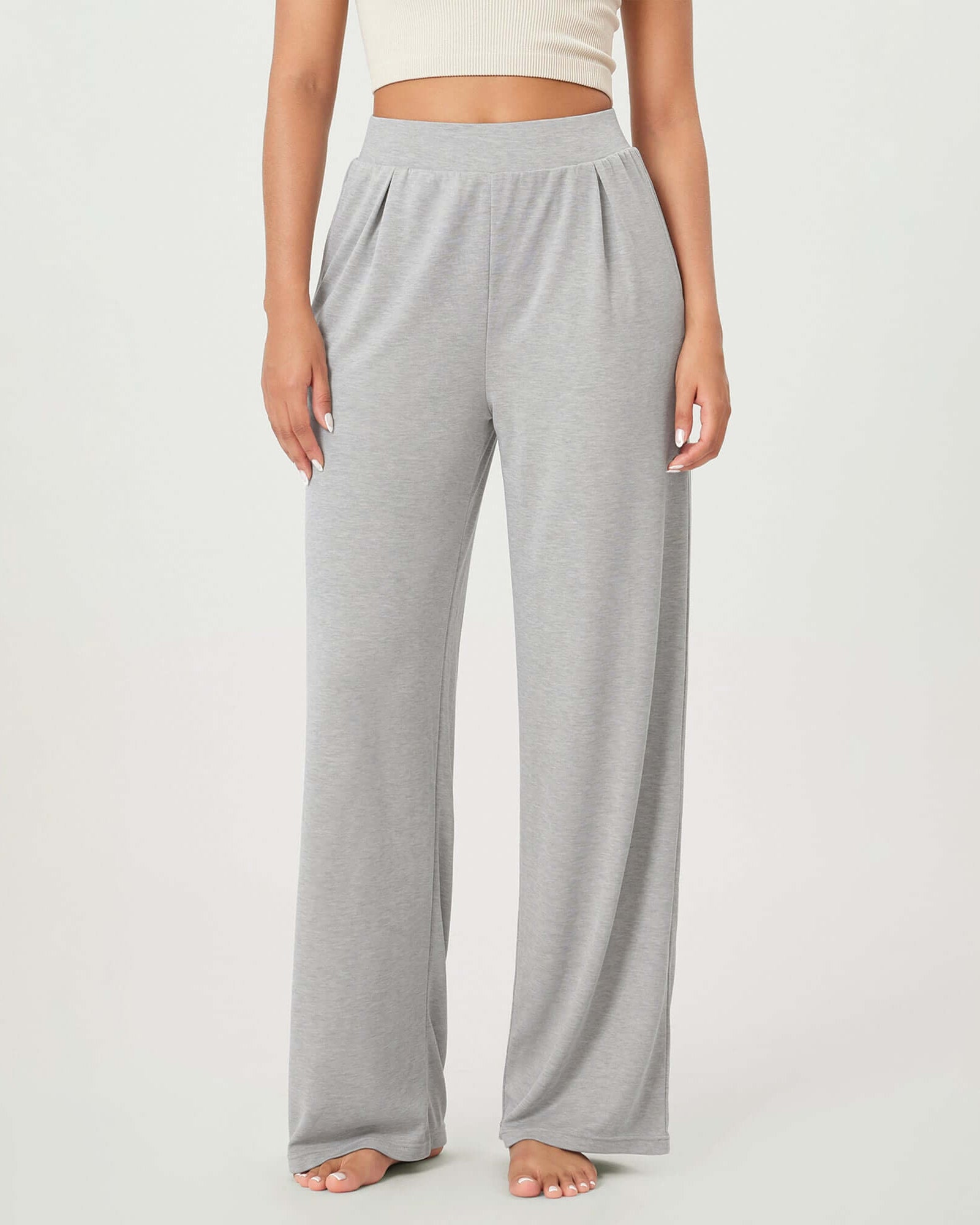 29 Drapey Soft WideHigh Waist Lounge Pants with Pockets - ododos