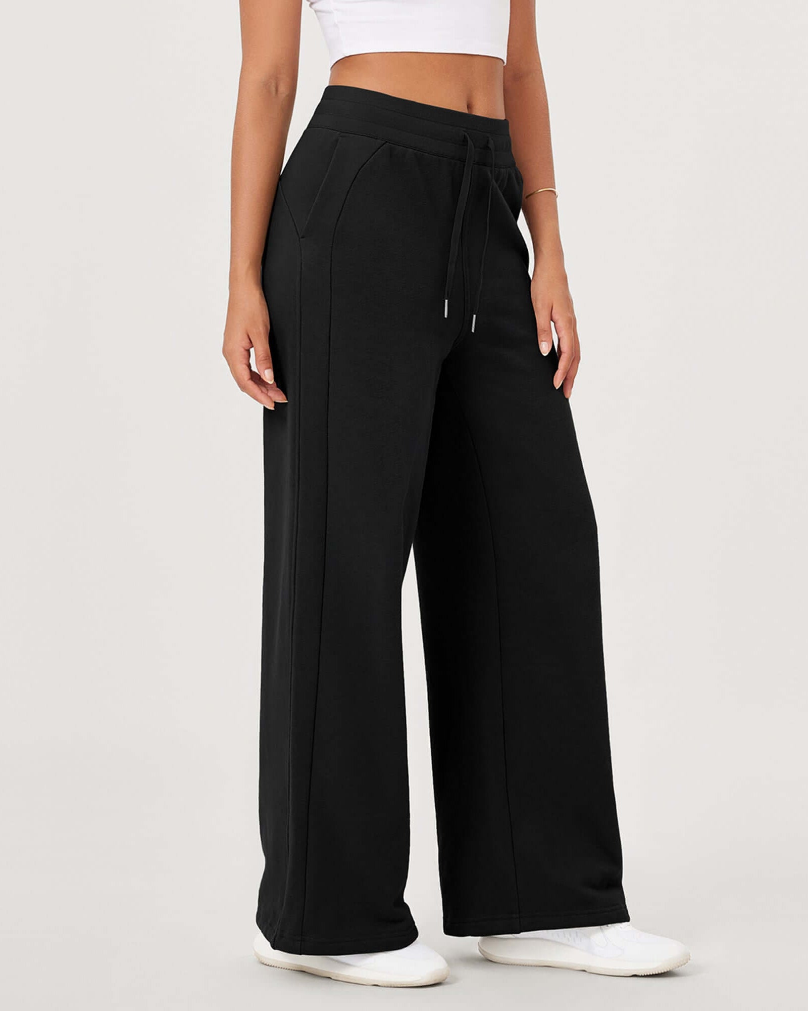 Fleece Lined Mid-Rise Relaxed Pull-On Jogger Pant with Pockets - ododos