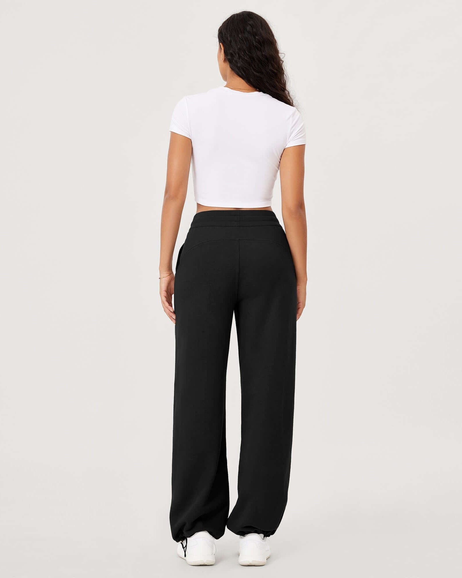Fleece Lined Mid-Rise Relaxed Pull-On Jogger Pant with Pockets - ododos