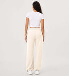 Fleece Lined Mid-Rise Relaxed Pull-On Jogger Pant with Pockets - ododos