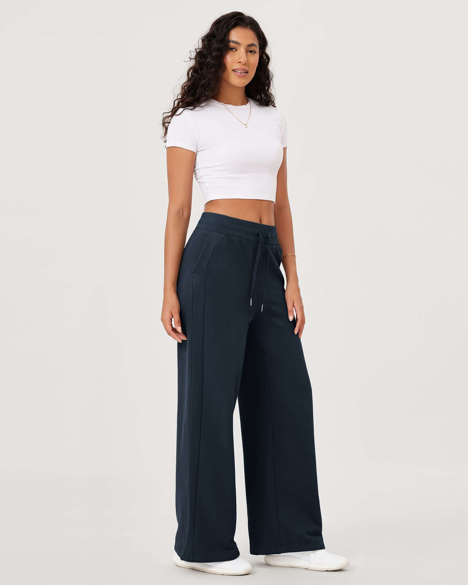 Fleece Lined Mid-Rise Relaxed Pull-On Jogger Pant with Pockets - ododos