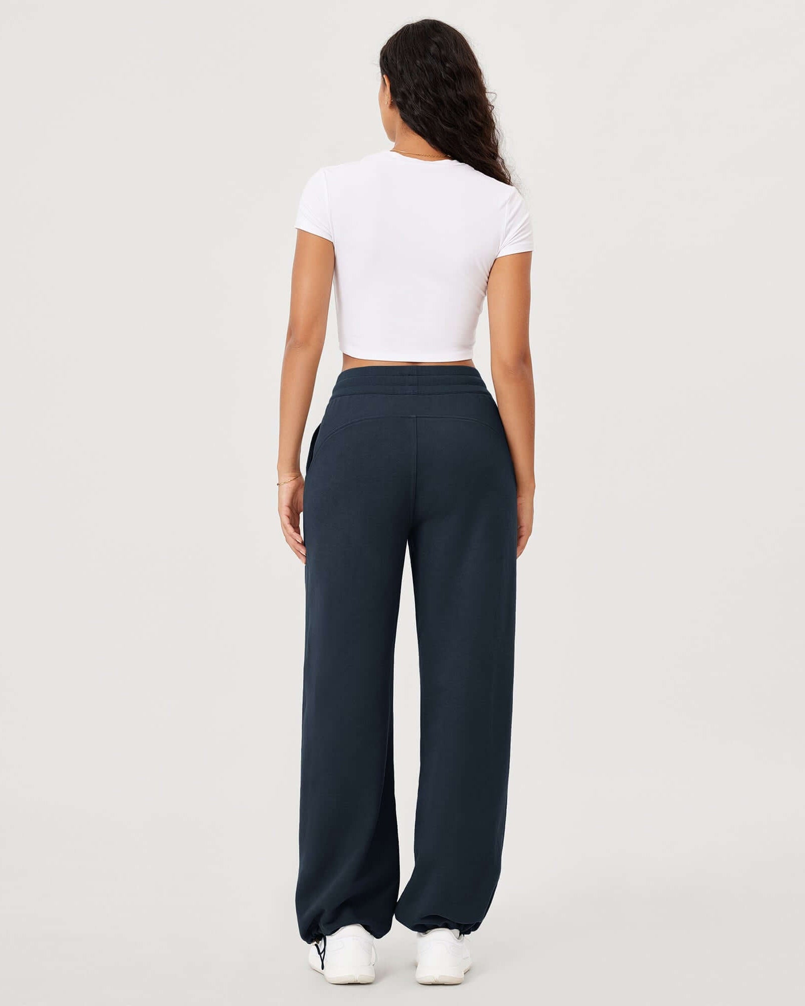 Fleece Lined Mid-Rise Relaxed Pull-On Jogger Pant with Pockets - ododos