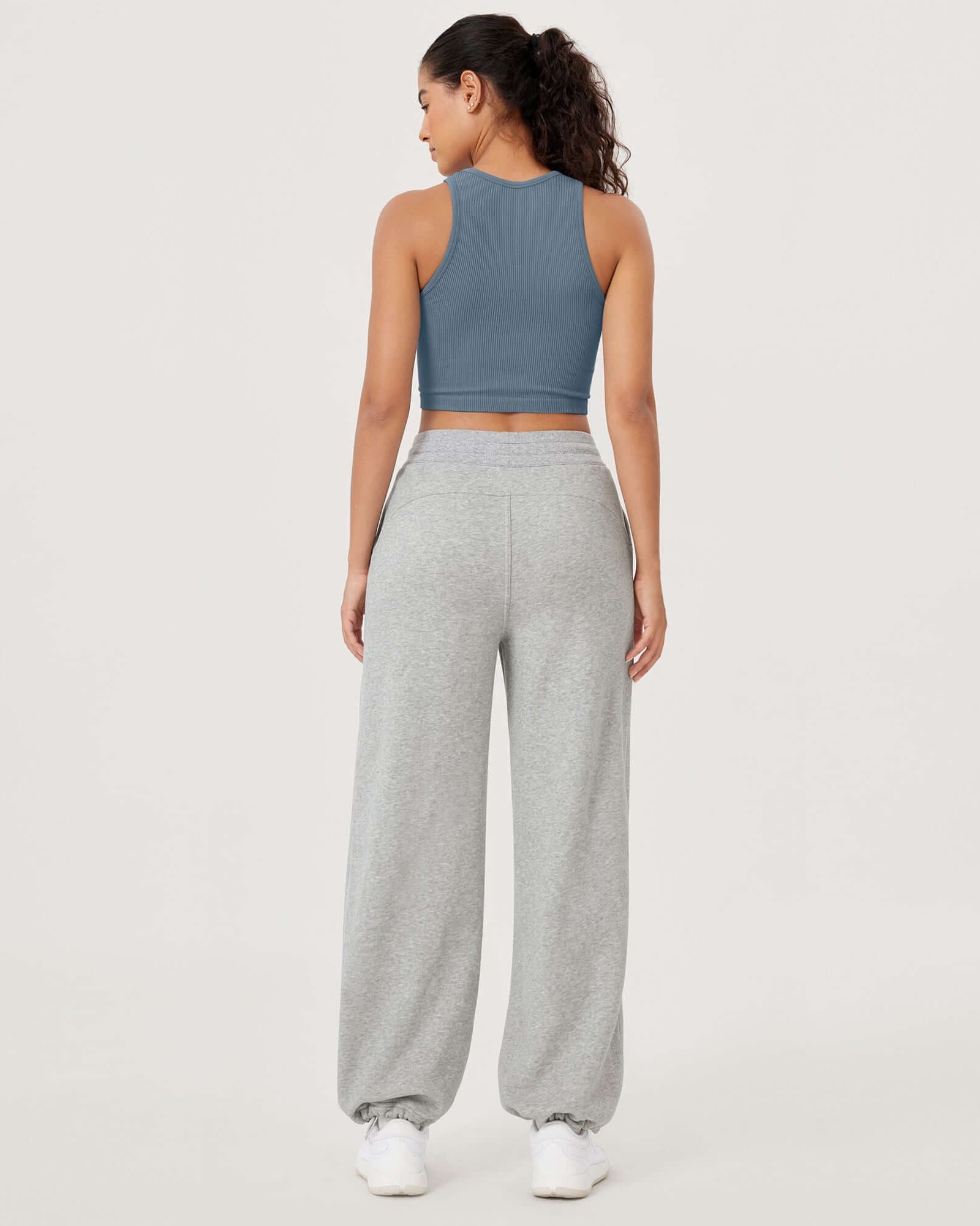 Fleece Lined Mid-Rise Relaxed Pull-On Jogger Pant with Pockets - ododos