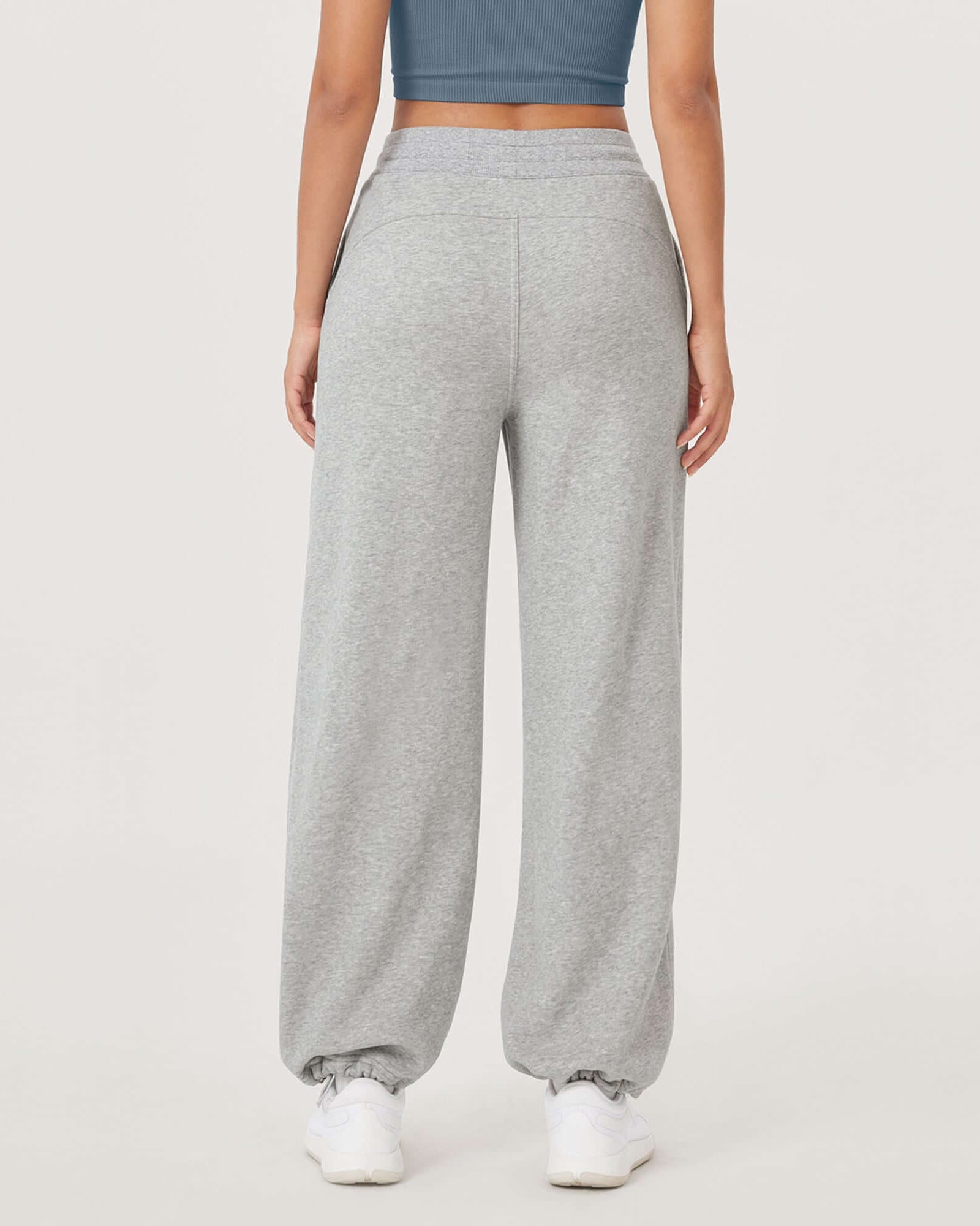 Fleece Lined Mid-Rise Relaxed Pull-On Jogger Pant with Pockets - ododos