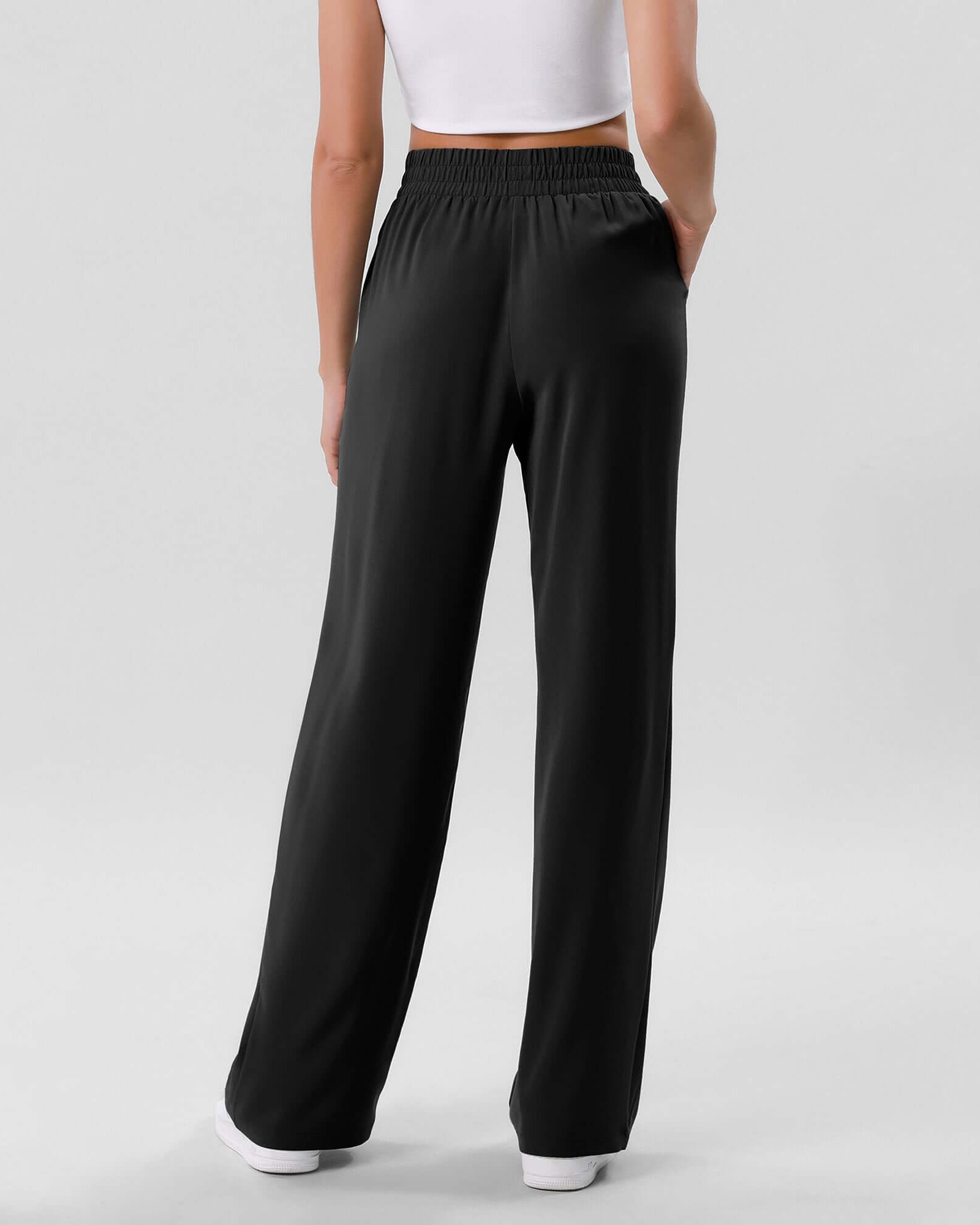 Chiffon Flowy Wide Leg Pants - ododos