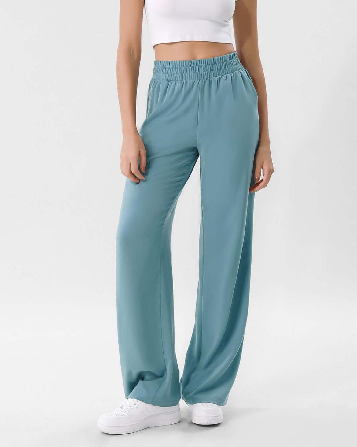 Chiffon Flowy Wide Leg Pants - ododos