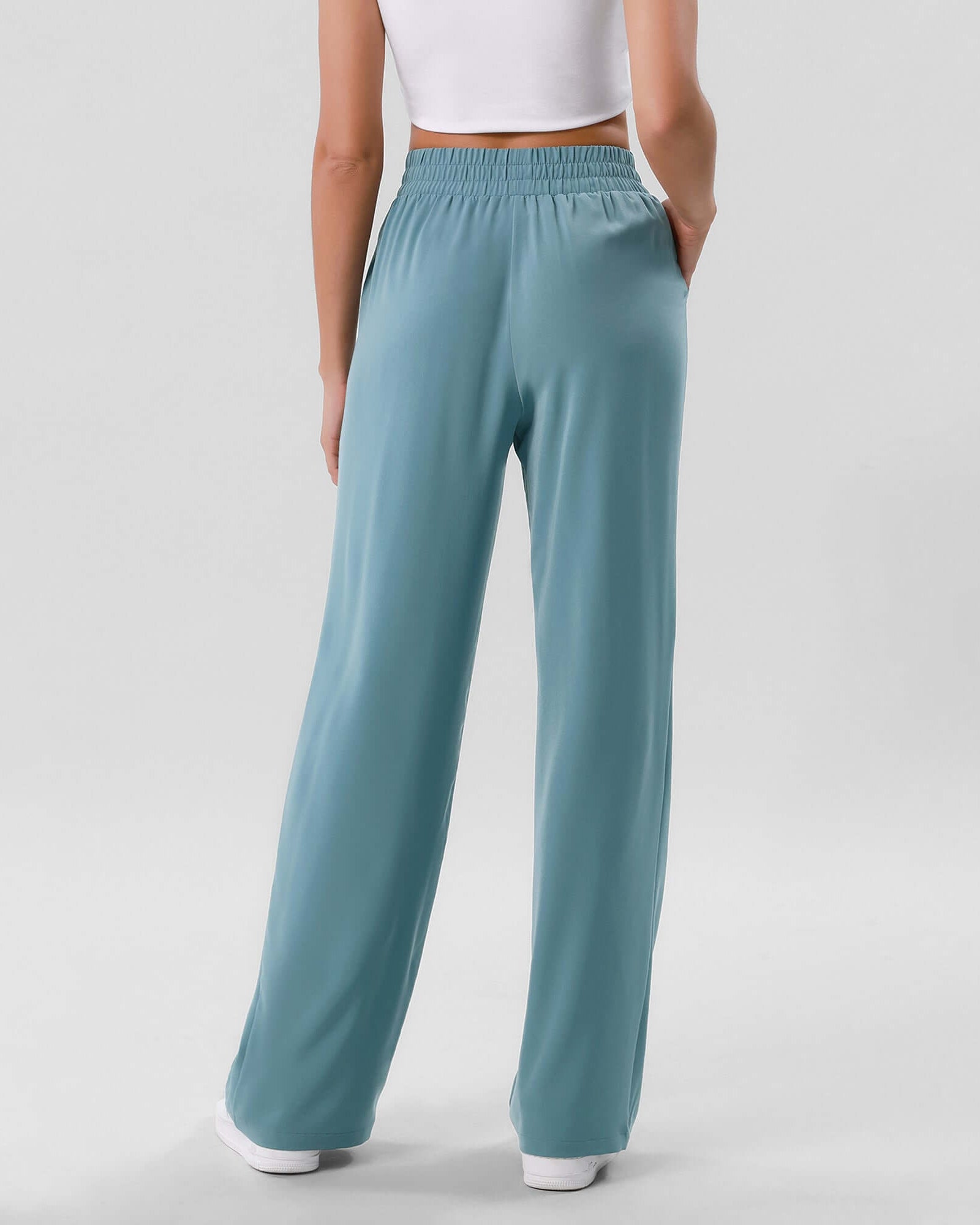 Chiffon Flowy Wide Leg Pants - ododos
