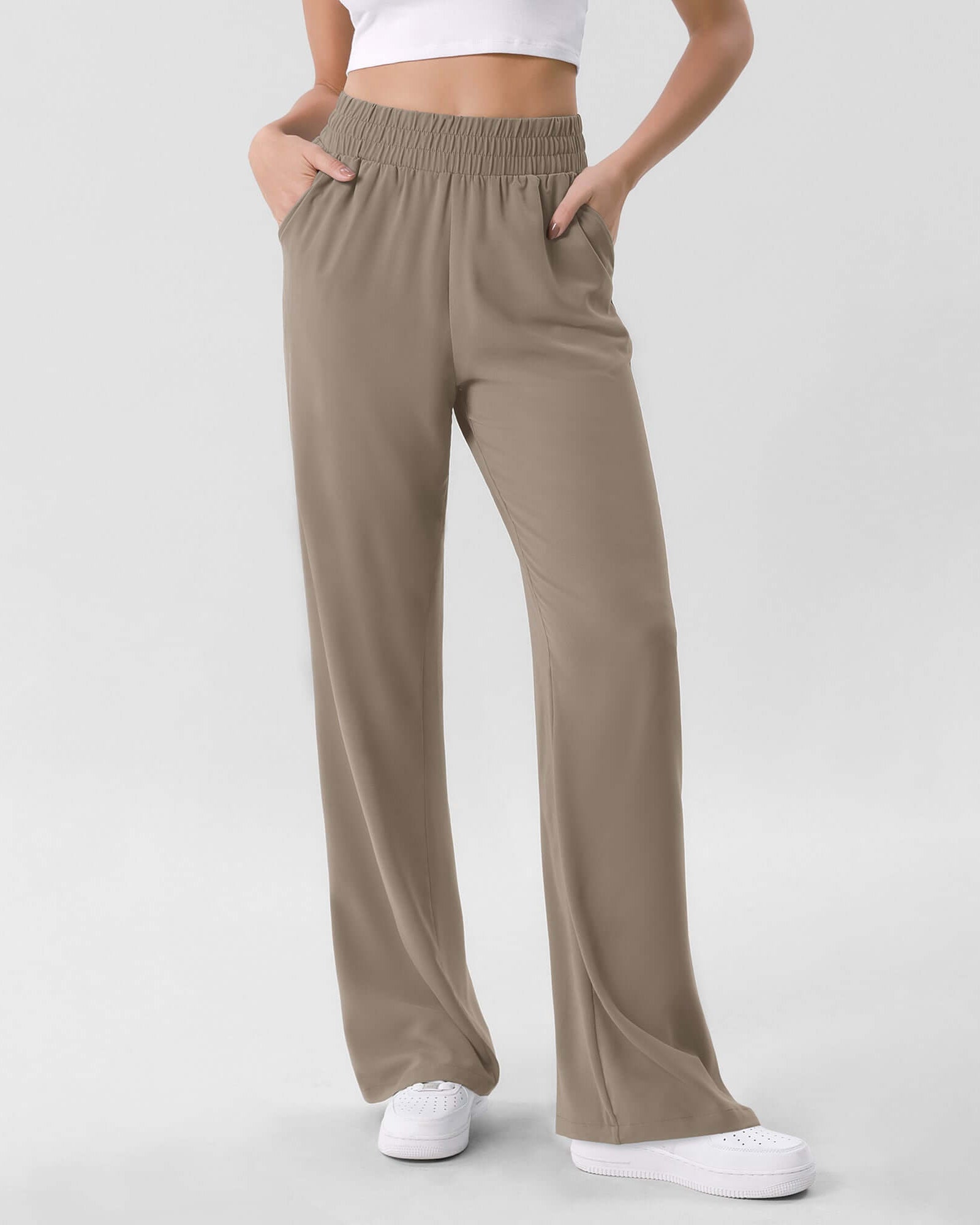 Chiffon Flowy Wide Leg Pants - ododos