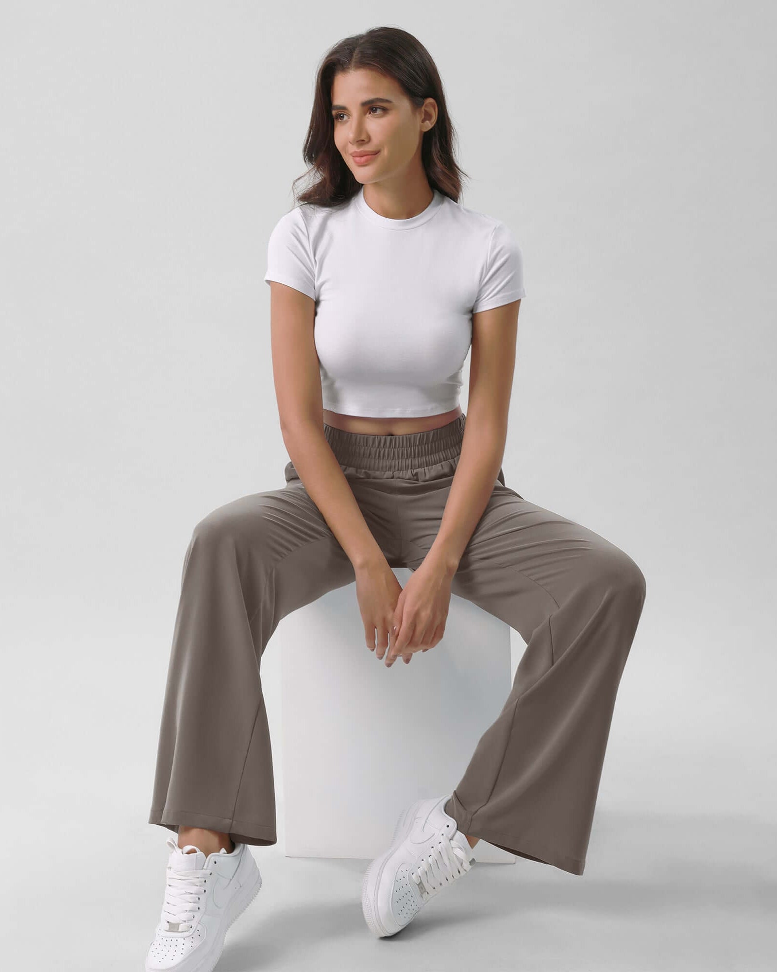 Chiffon Flowy Wide Leg Pants - ododos