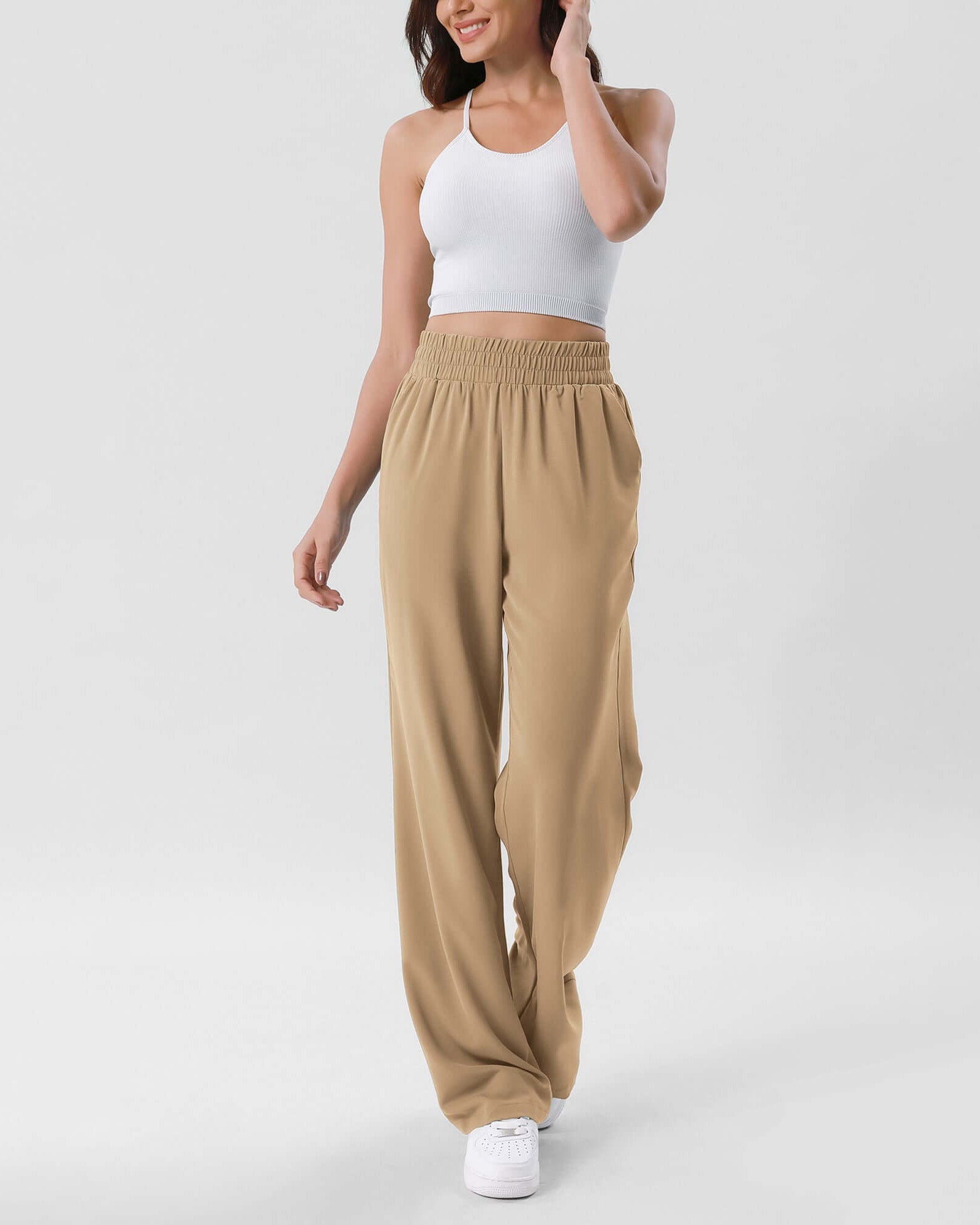 Chiffon Flowy Wide Leg Pants - ododos