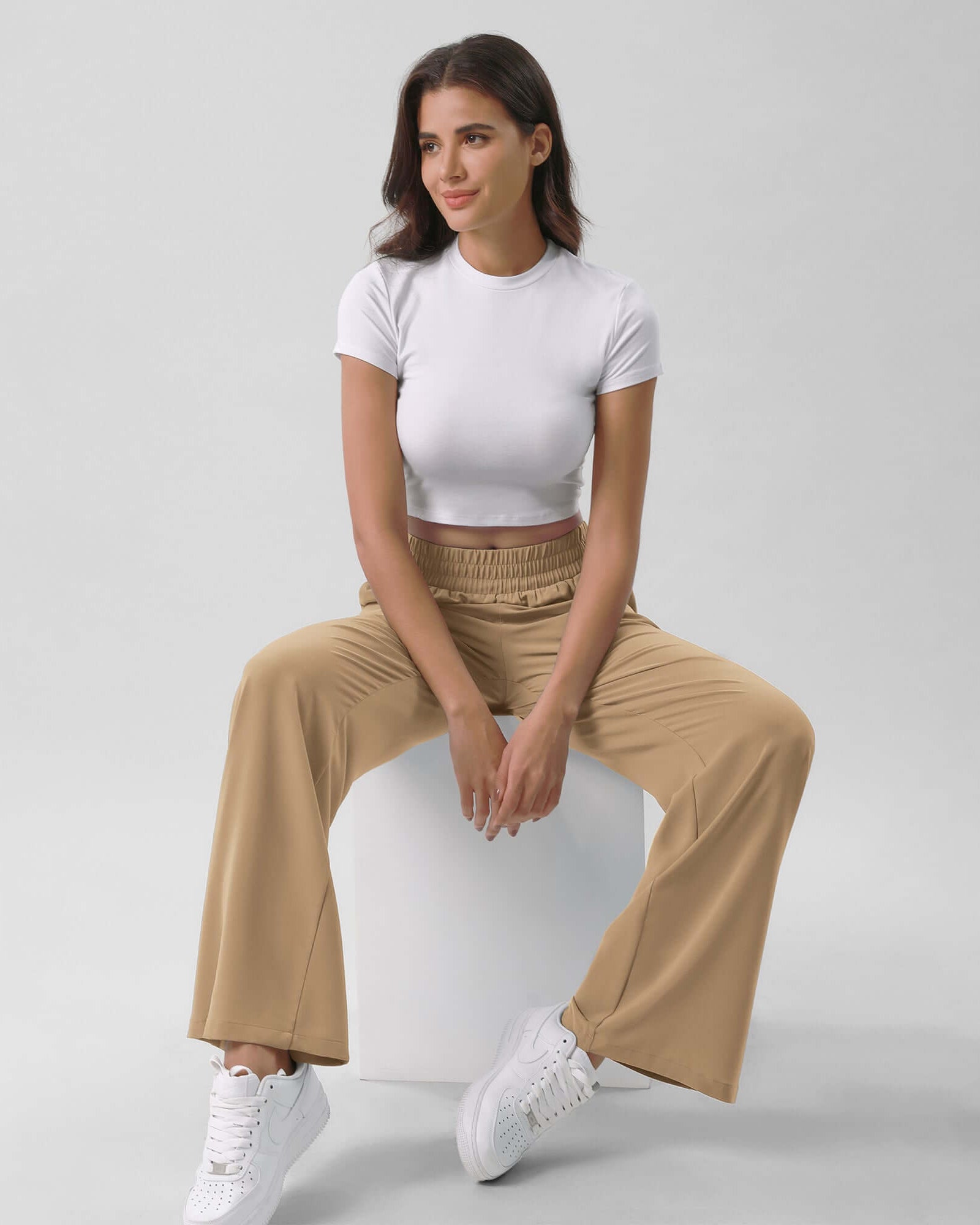 Chiffon Flowy Wide Leg Pants - ododos