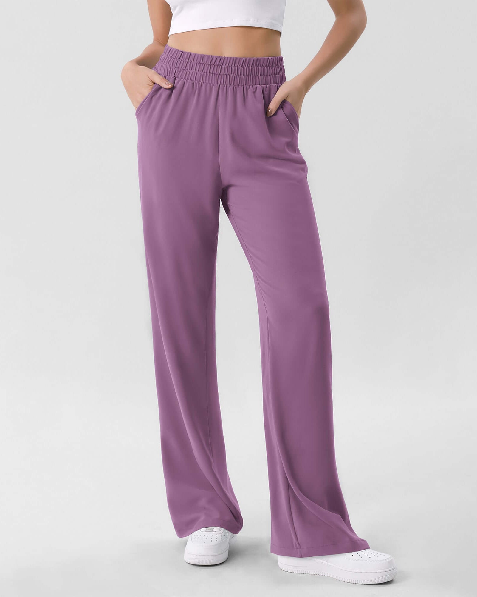 Chiffon Flowy Wide Leg Pants - ododos