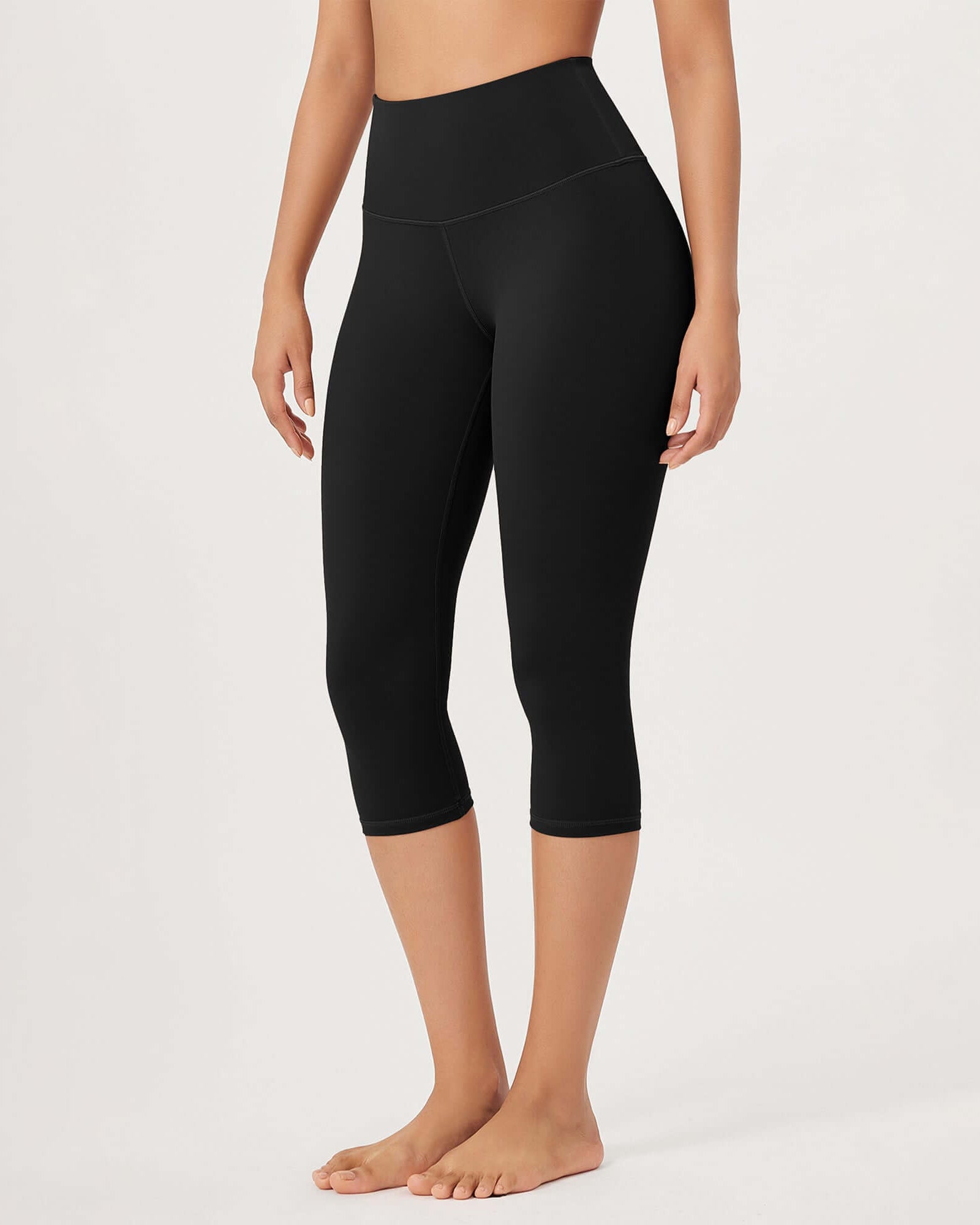 ODLEX 19 High Waist Knee Length Workout Athletic Running Capris Leggings - ododos