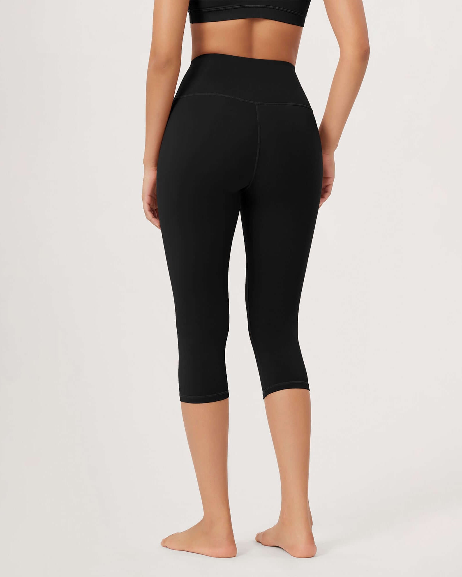 ODLEX 19 High Waist Knee Length Workout Athletic Running Capris Leggings - ododos