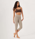 ODLEX 2-Pack 19 High Waist Knee Length Workout Athletic Running Capris Leggings - ododos