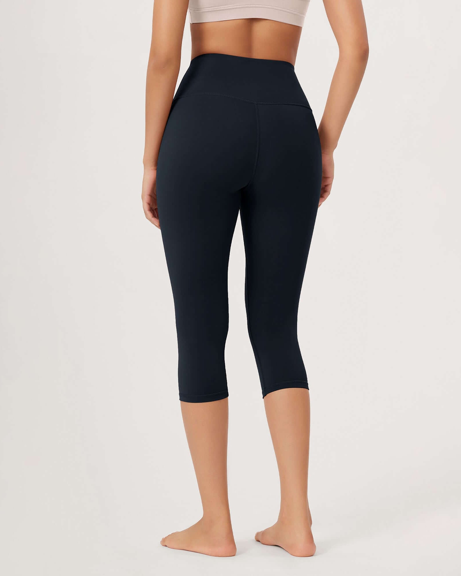 ODLEX 19 High Waist Knee Length Workout Athletic Running Capris Leggings - ododos