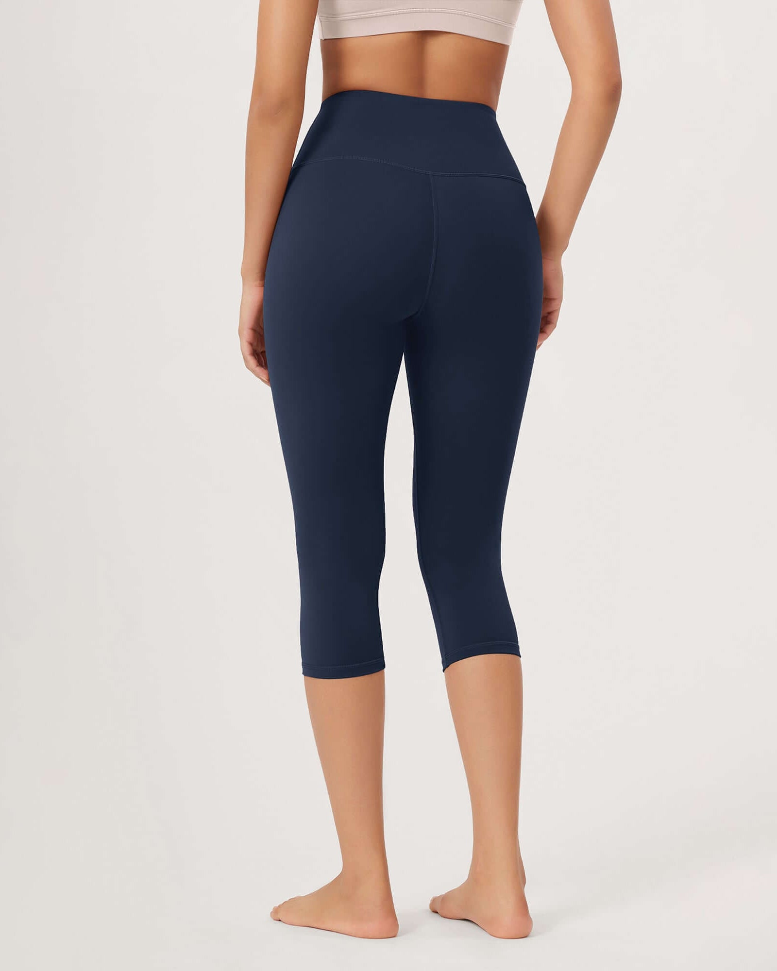 ODLEX 19 High Waist Knee Length Workout Athletic Running Capris Leggings - ododos