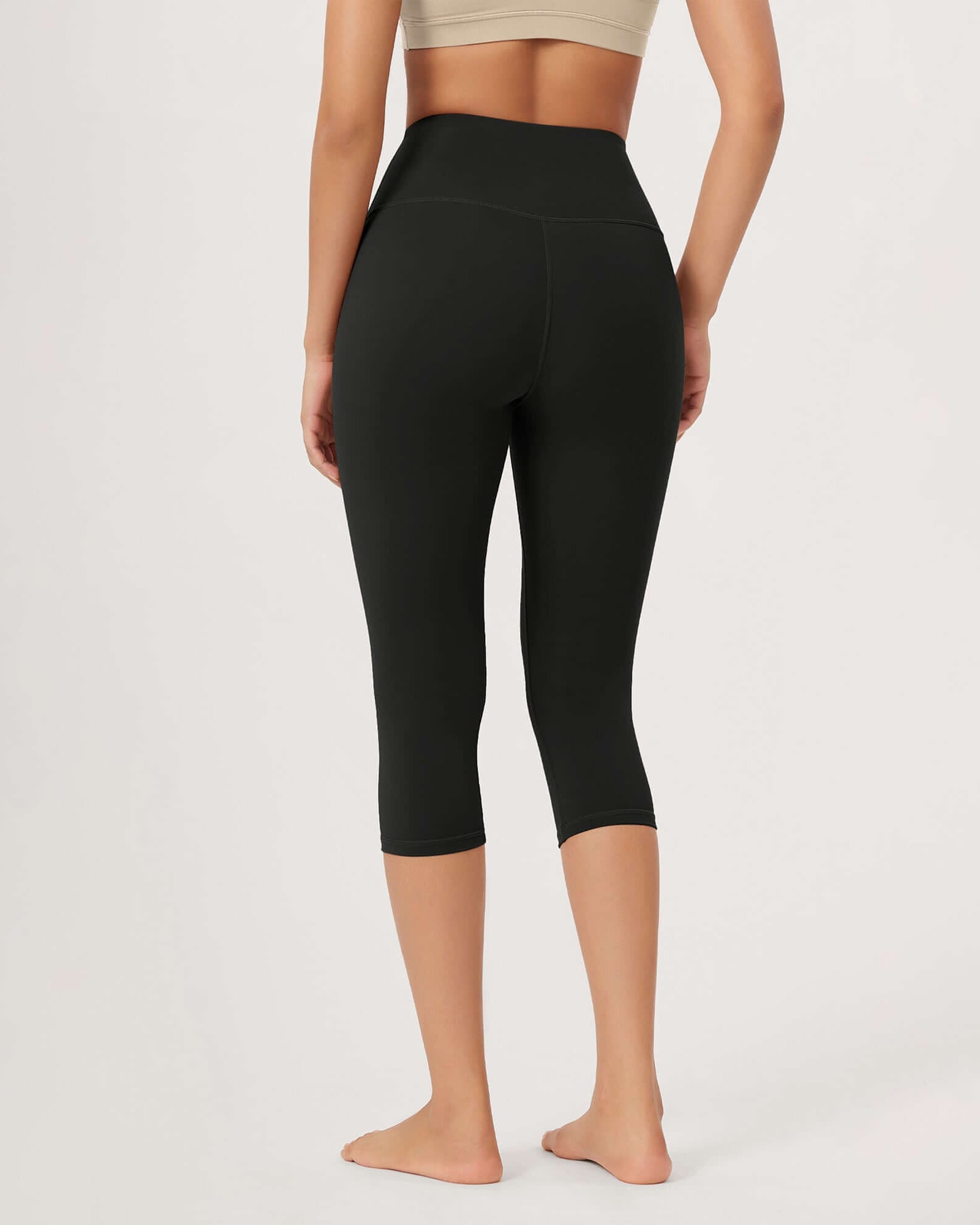 ODLEX 19 High Waist Knee Length Workout Athletic Running Capris Leggings - ododos