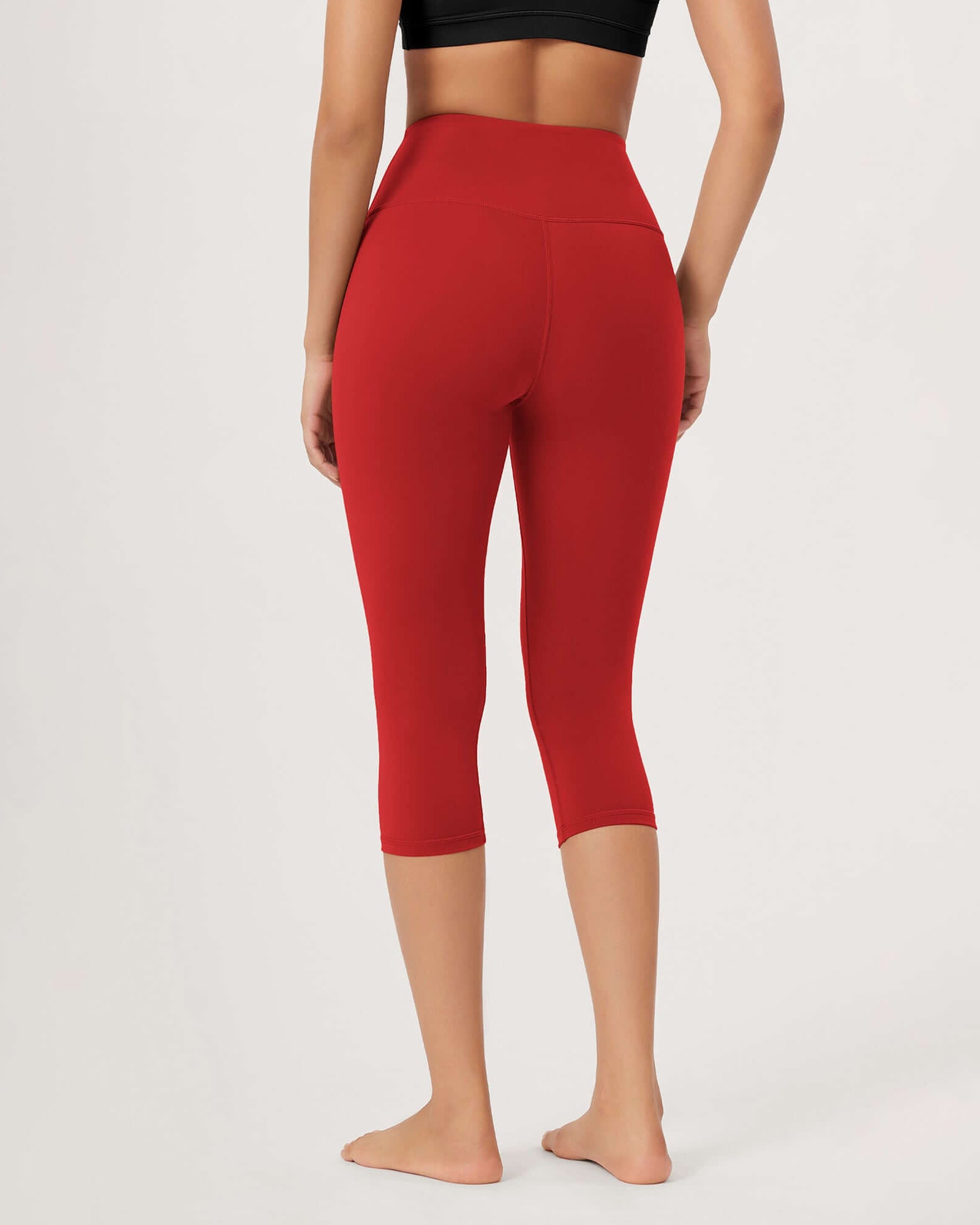 ODLEX 19 High Waist Knee Length Workout Athletic Running Capris Leggings - ododos