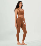 ODLEX 2-Pack 25 High Waist Workout Tummy Control Atheltic Leggings - ododos